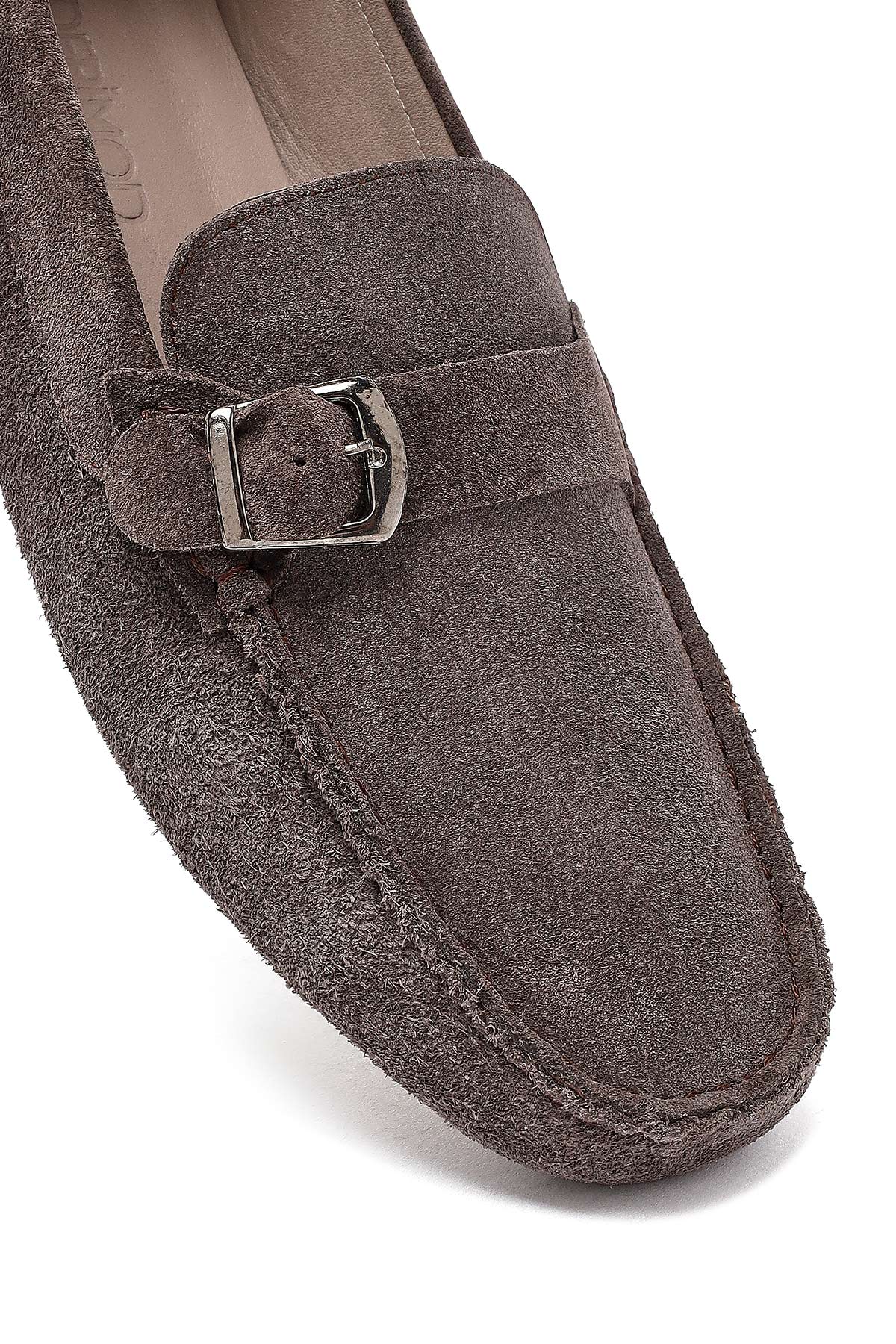 Erkek Vizon Süet Deri Casual Loafer - Image 11