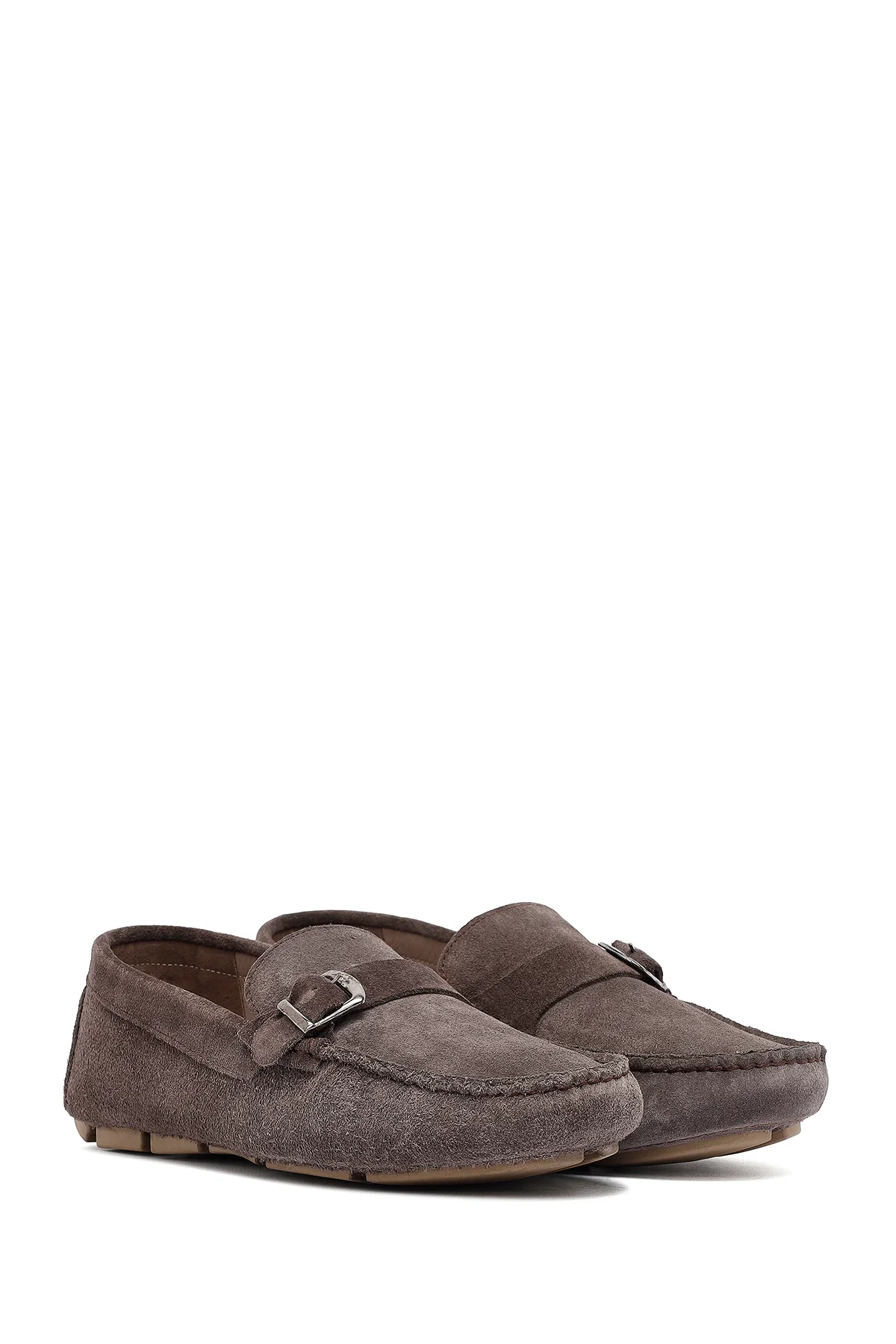 Erkek Vizon Süet Deri Casual Loafer - Image 3