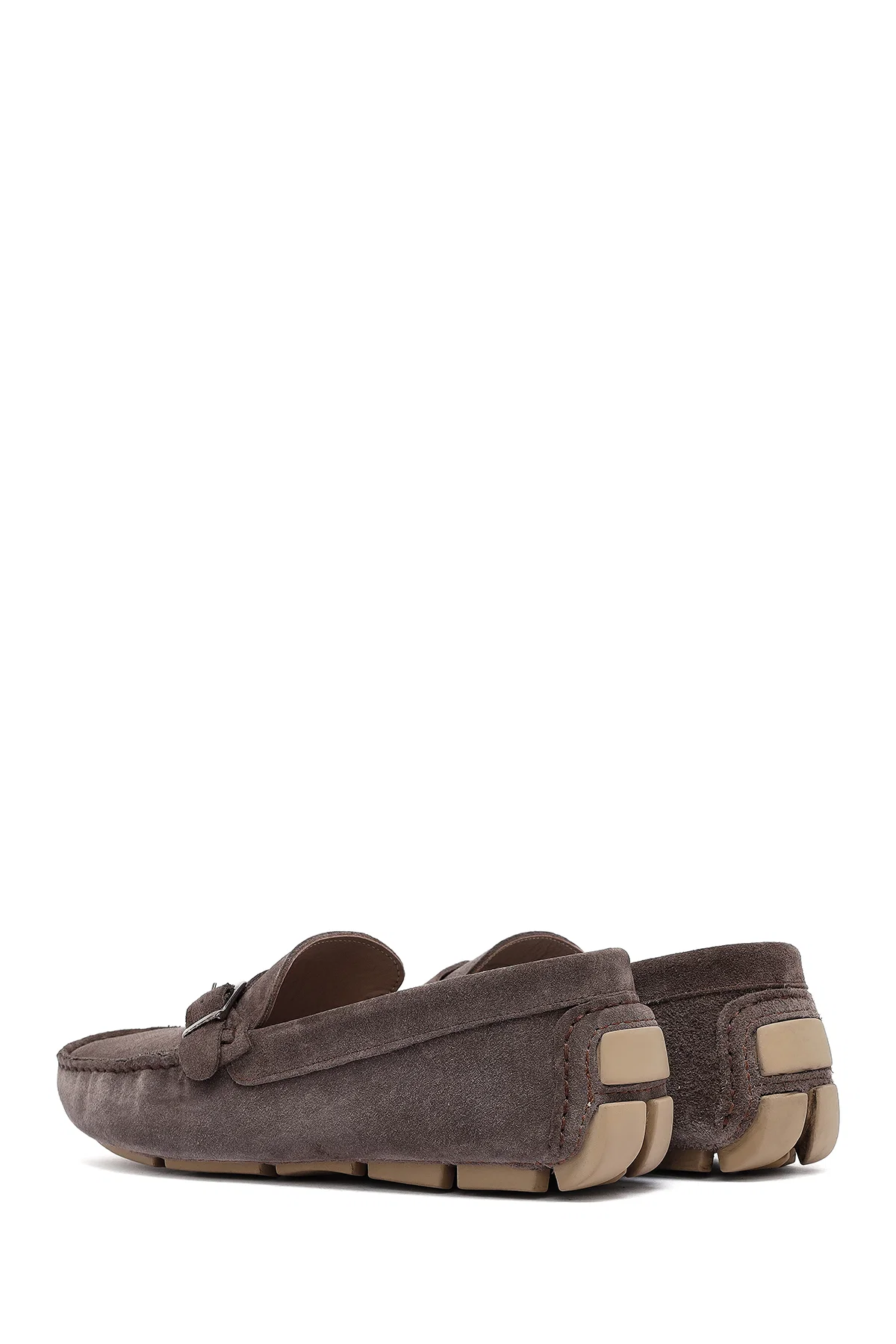 Erkek Vizon Süet Deri Casual Loafer - Image 5