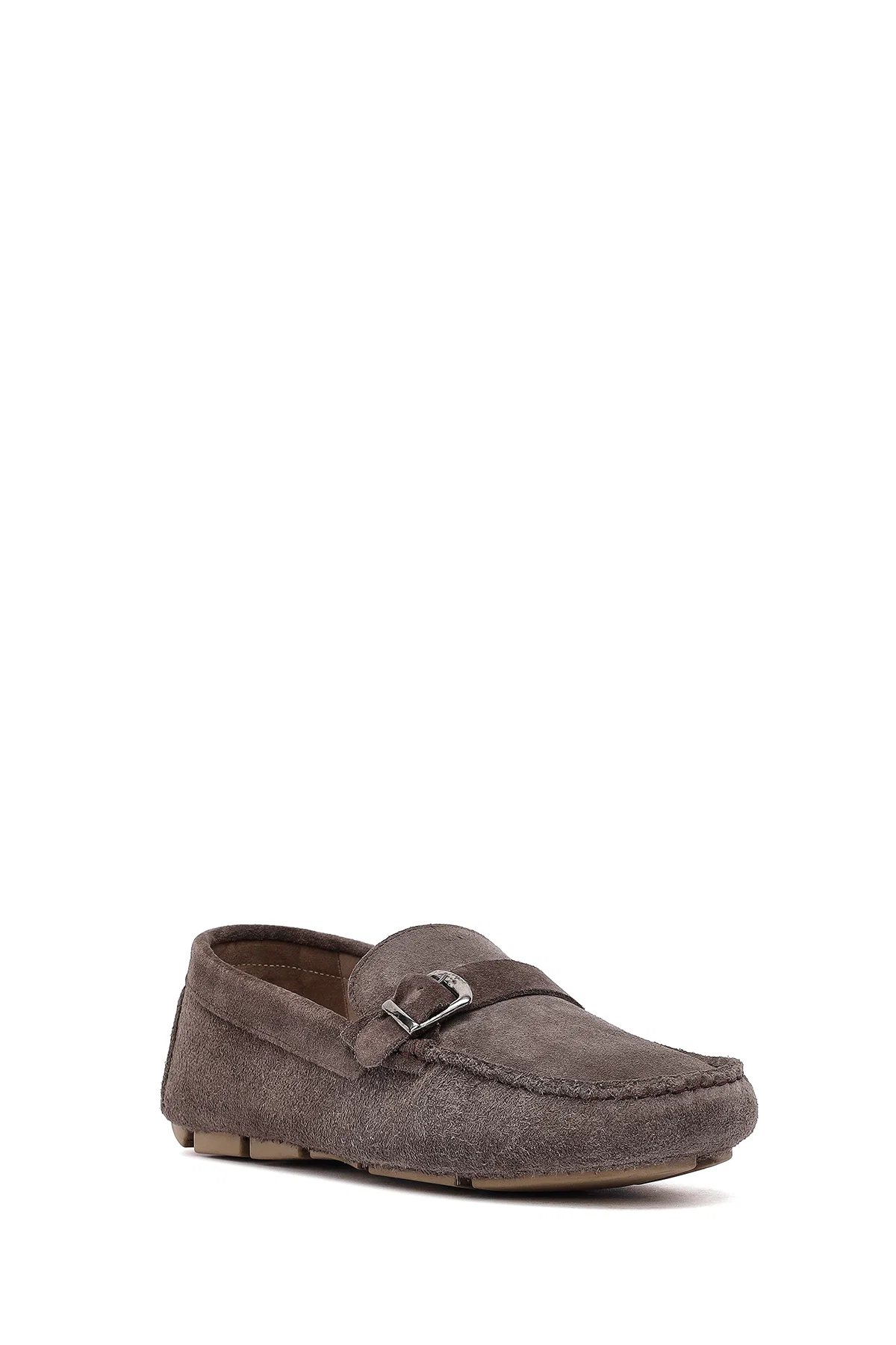 Erkek Vizon Süet Deri Casual Loafer - Image 6