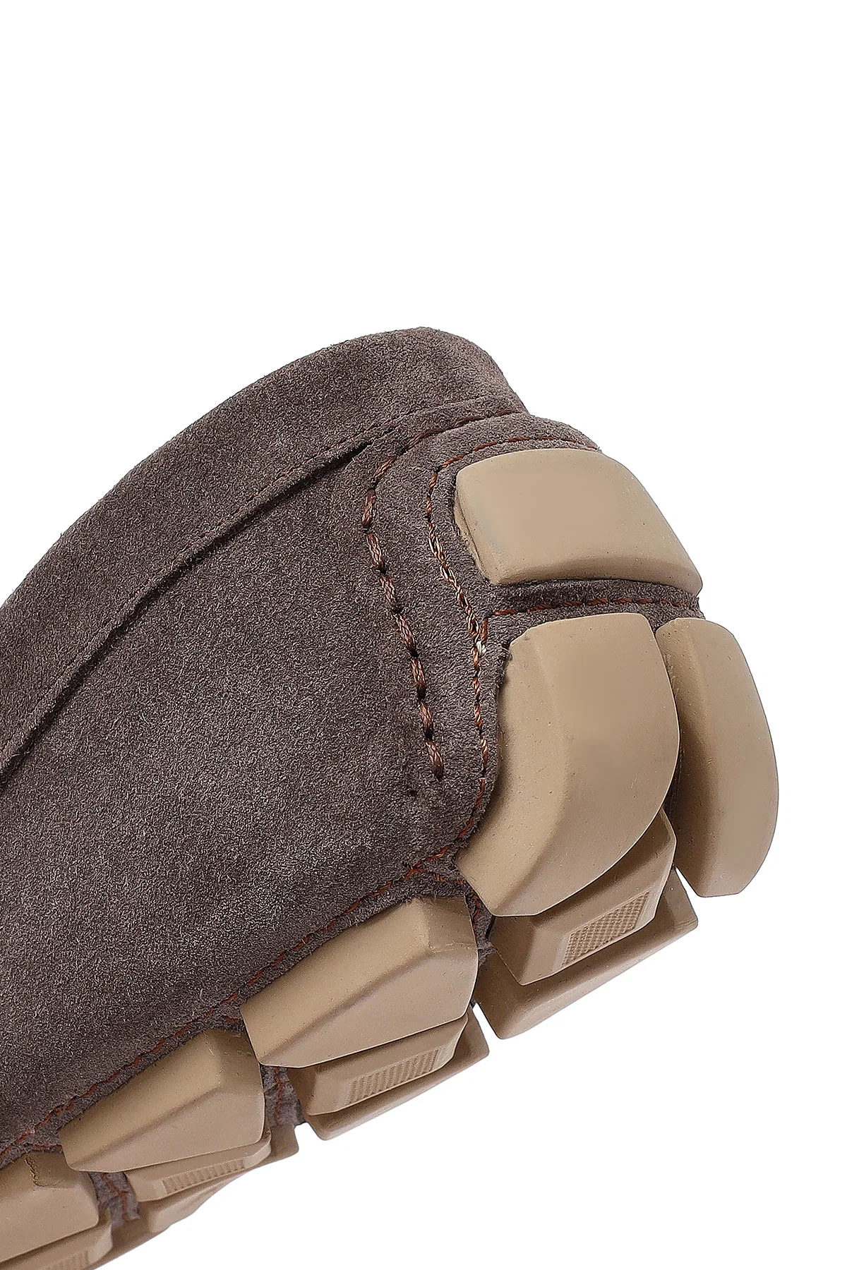 Erkek Vizon Süet Deri Casual Loafer - Image 9