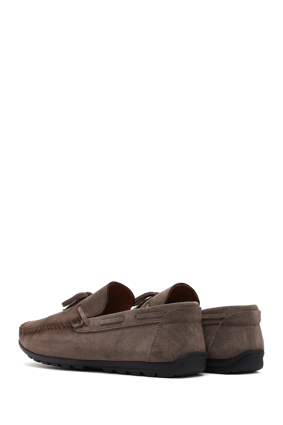 Erkek Vizon Süet Deri Casual Loafer - Image 5