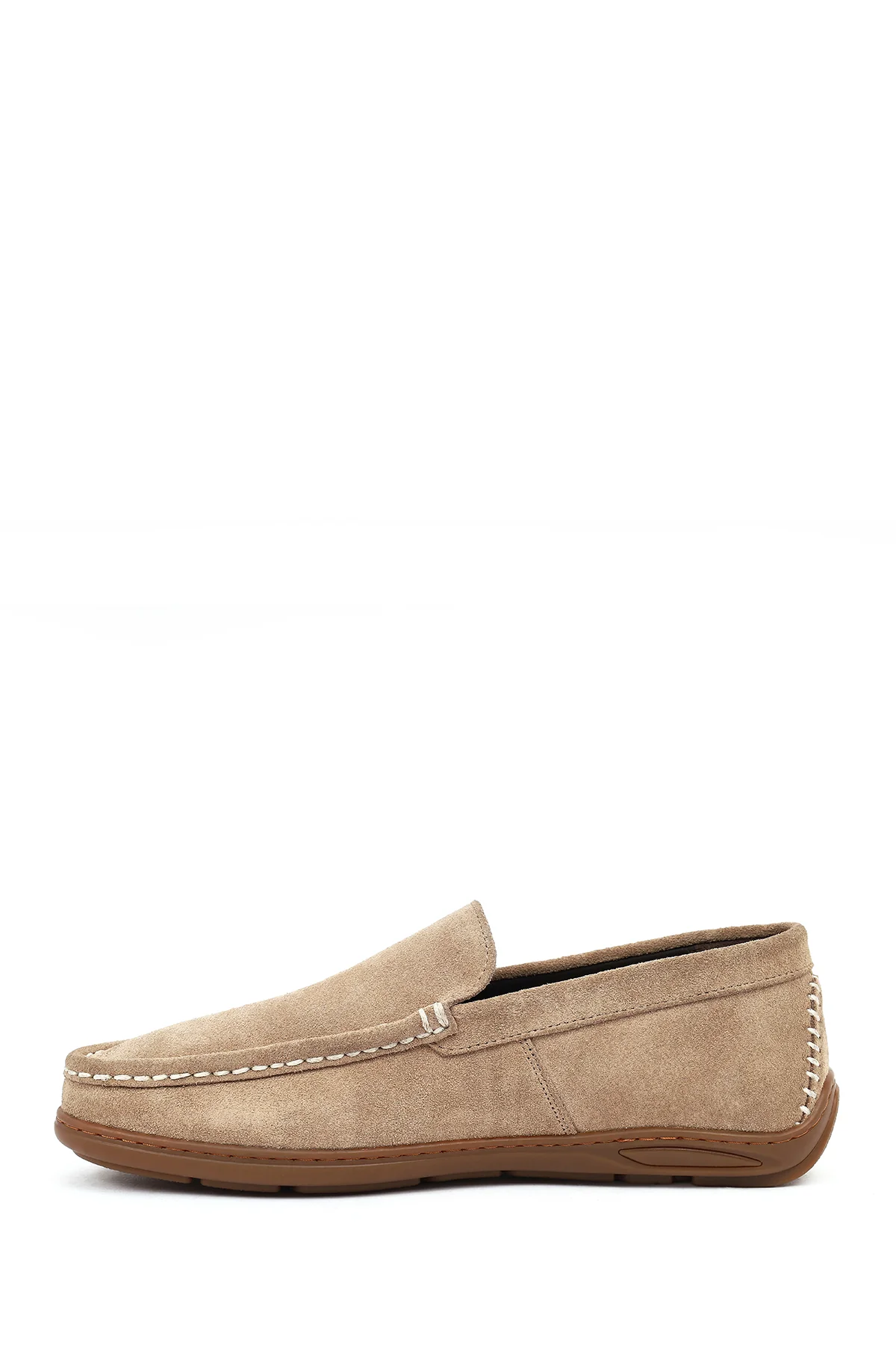 Erkek Vizon Süet Deri Casual Loafer - Image 3