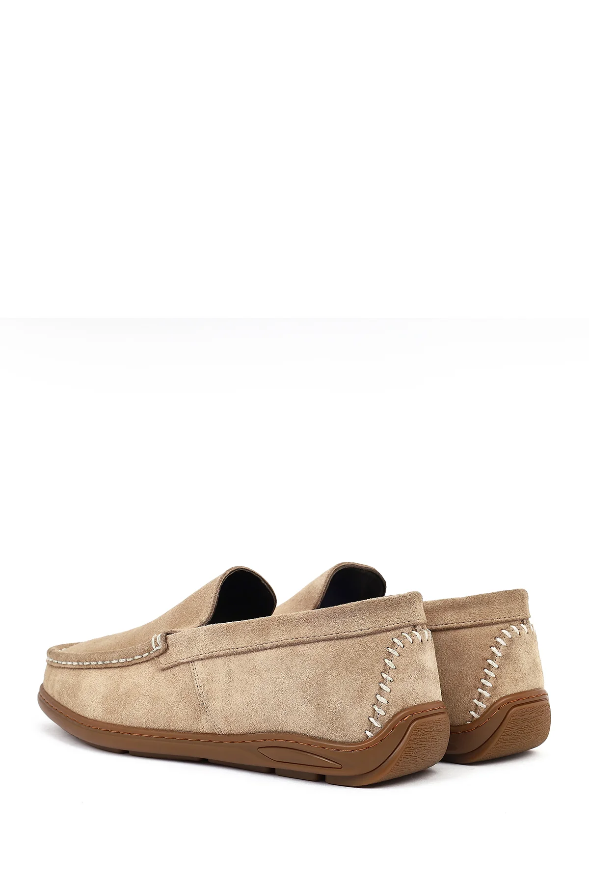 Erkek Vizon Süet Deri Casual Loafer - Image 6