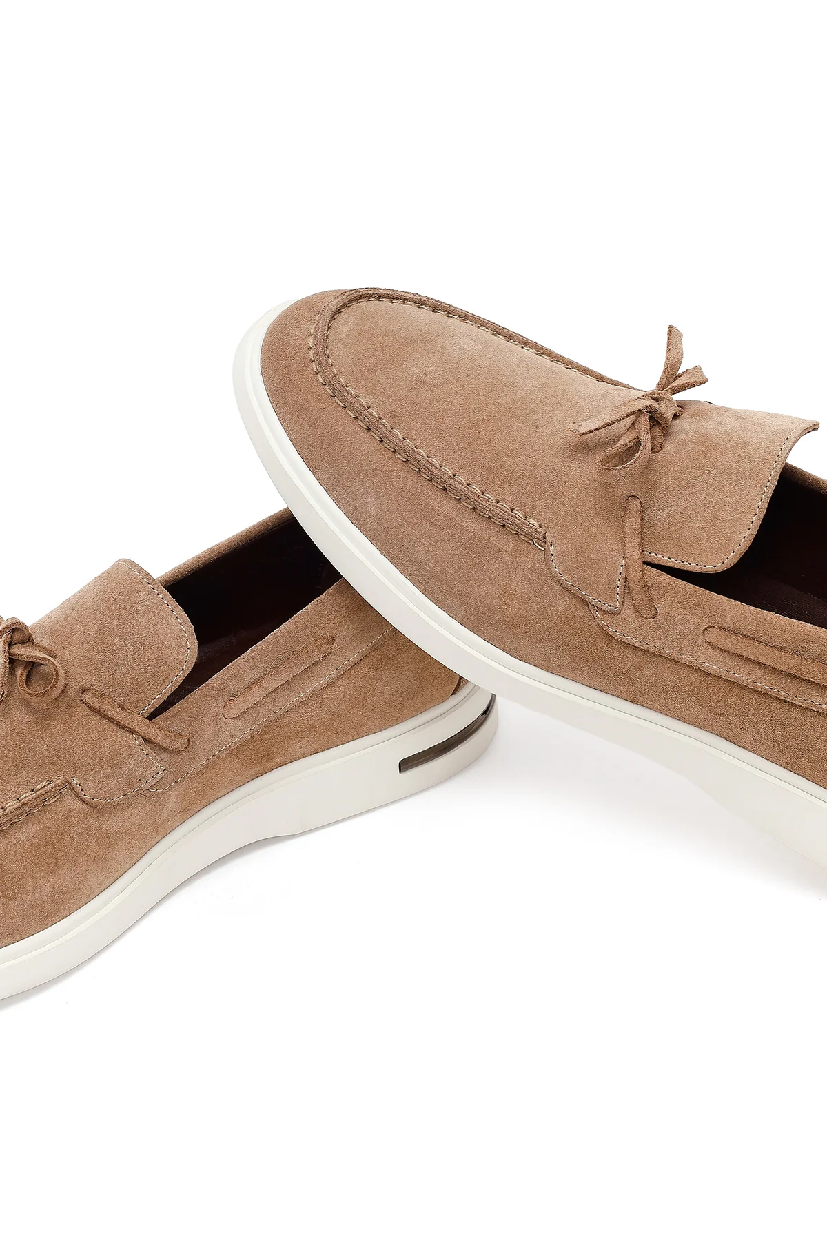 Erkek Vizon Süet Deri Casual Loafer - Image 11