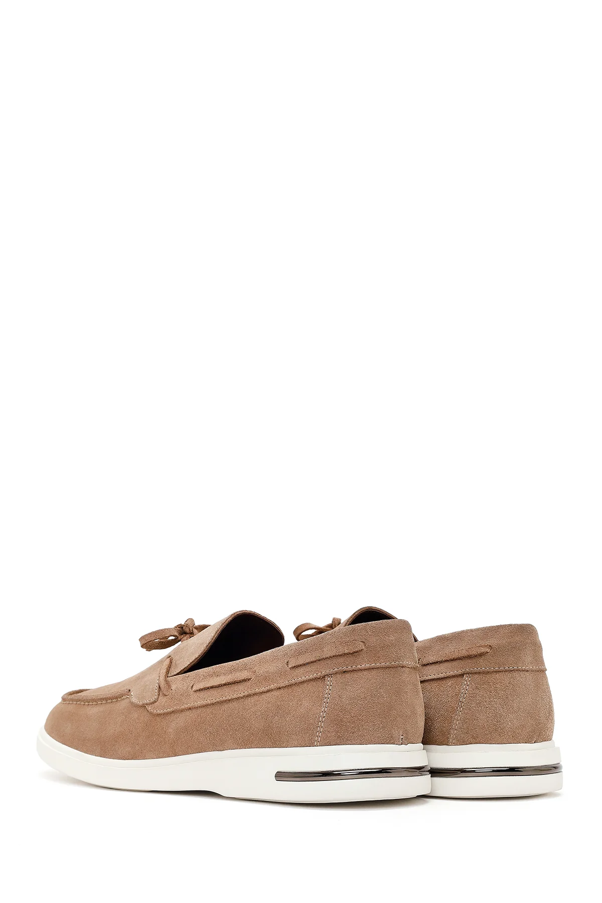 Erkek Vizon Süet Deri Casual Loafer - Image 7