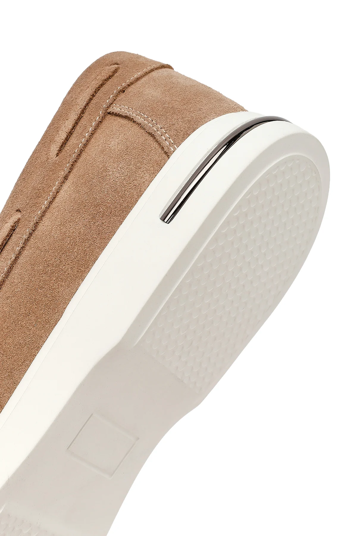 Erkek Vizon Süet Deri Casual Loafer - Image 9
