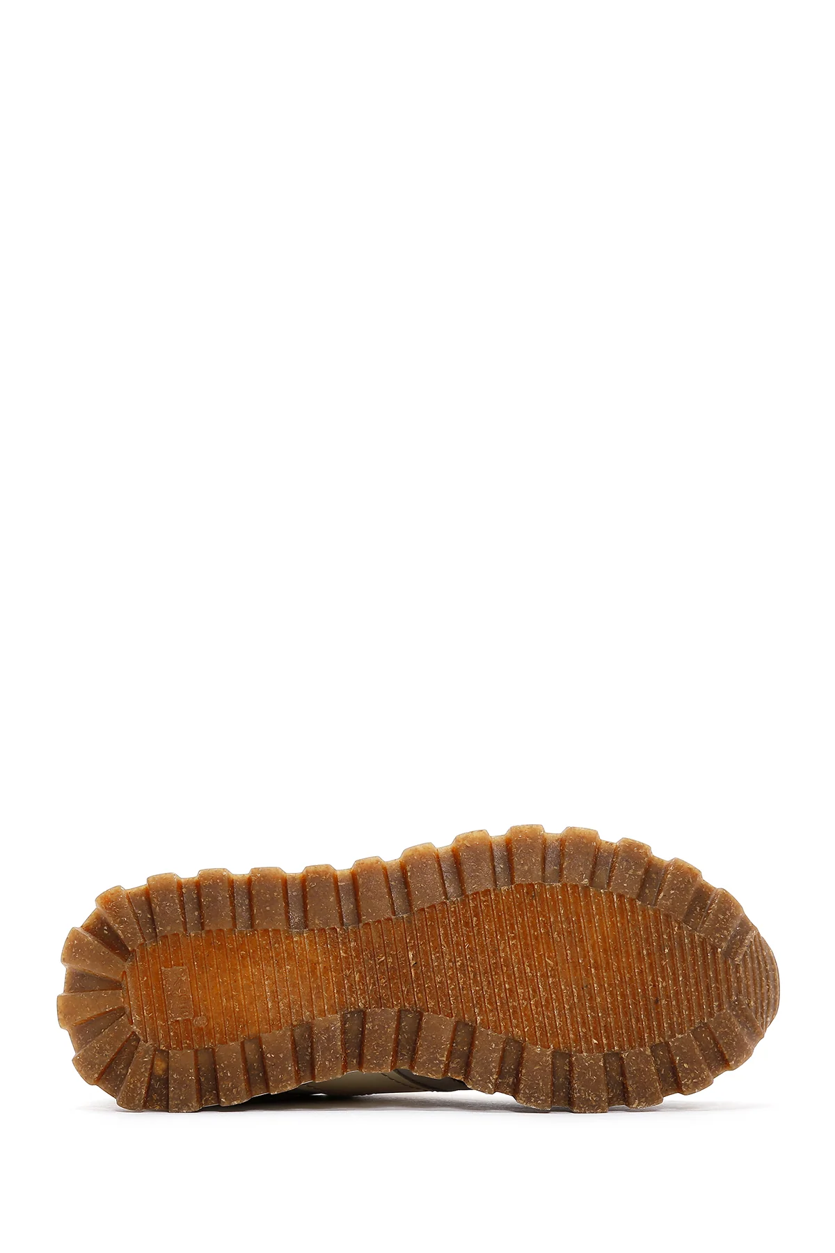 Erkek Vizon Süet Deri Detaylı Sneaker - Image 4