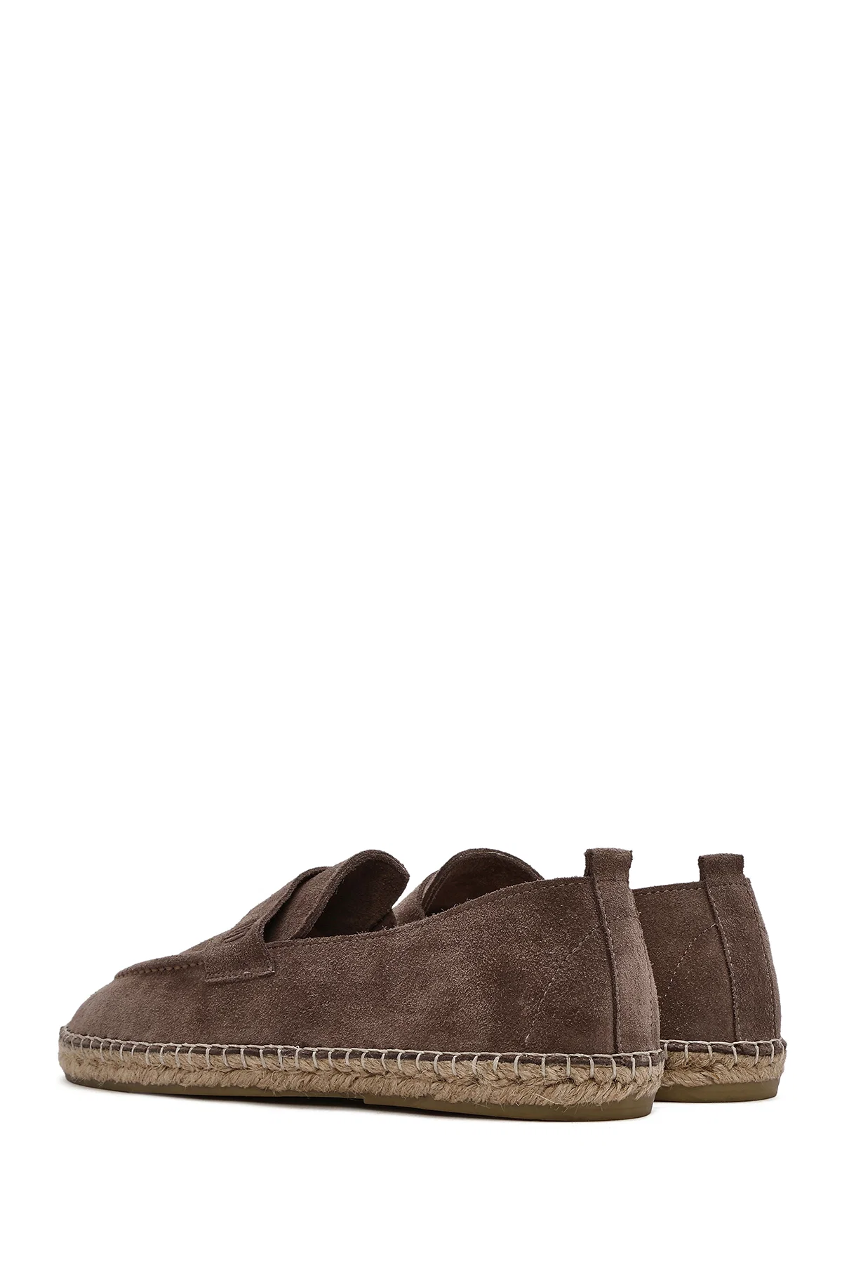 Erkek Vizon Süet Deri Espadril - Image 6
