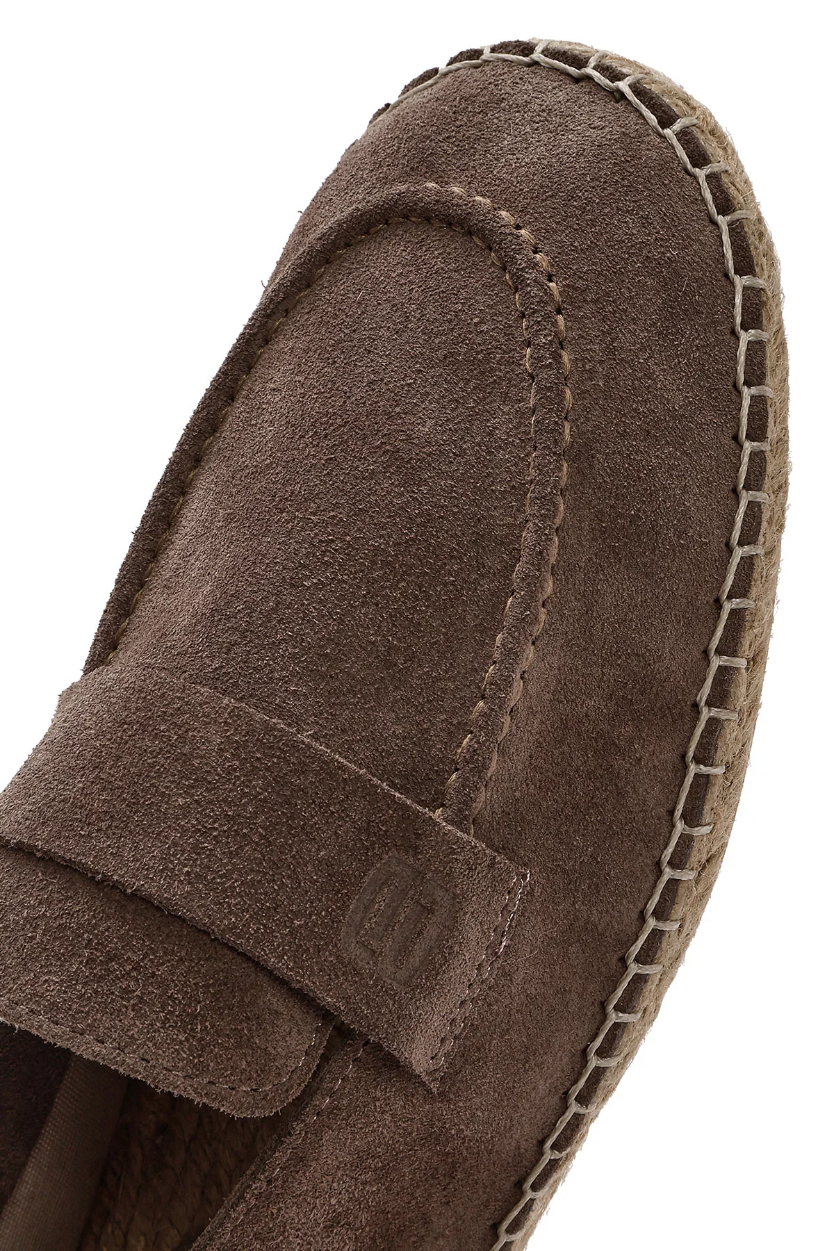 Erkek Vizon Süet Deri Espadril - Image 9
