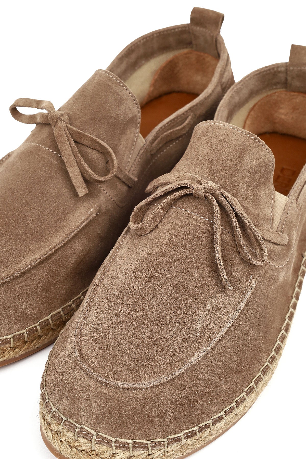 Erkek Vizon Süet Deri Espadril - Image 10
