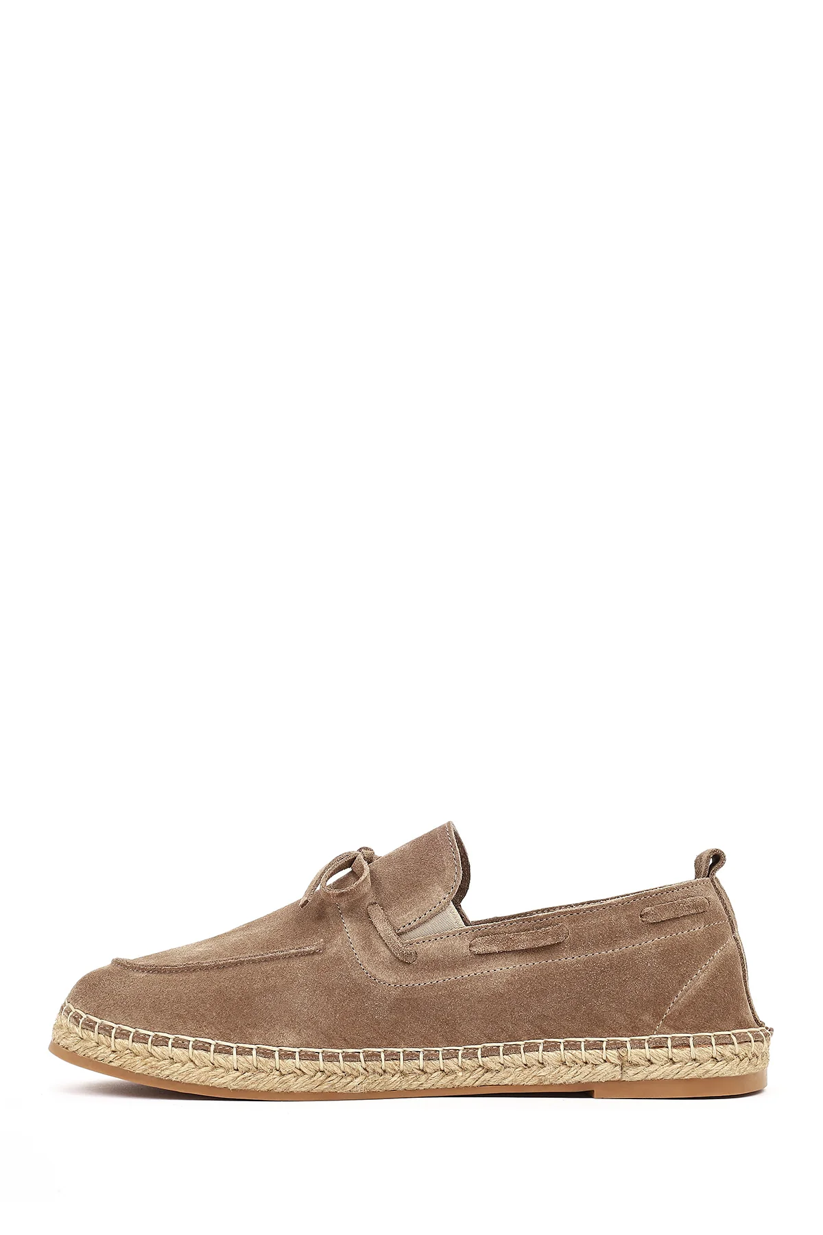 Erkek Vizon Süet Deri Espadril - Image 3