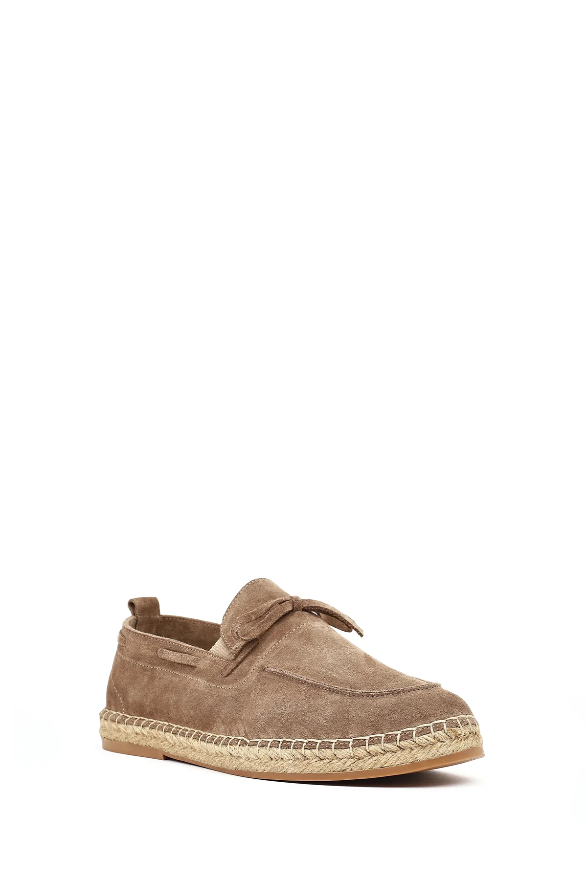 Erkek Vizon Süet Deri Espadril - Image 7
