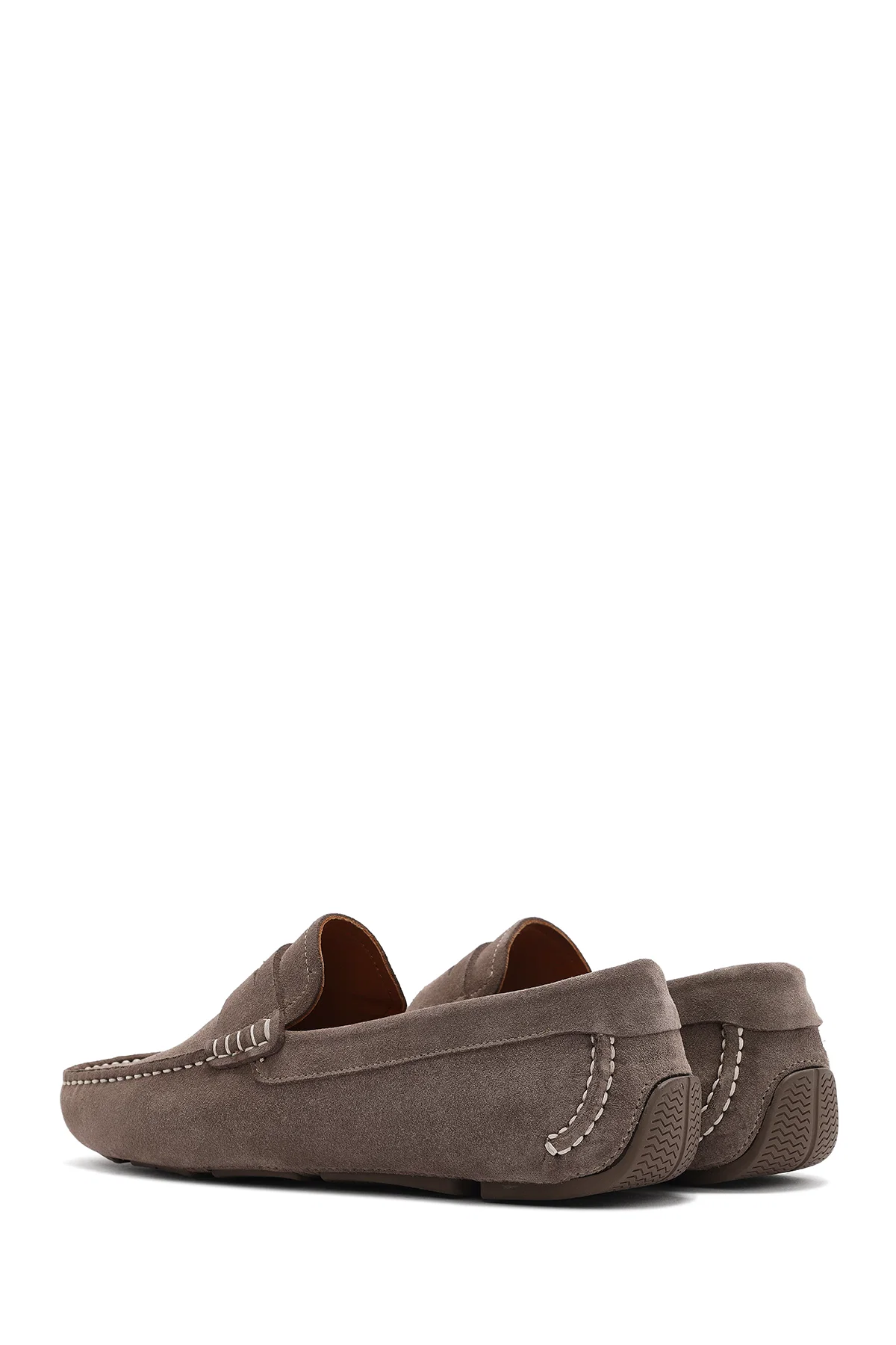 Erkek Vizon Süet Deri Loafer - Image 5