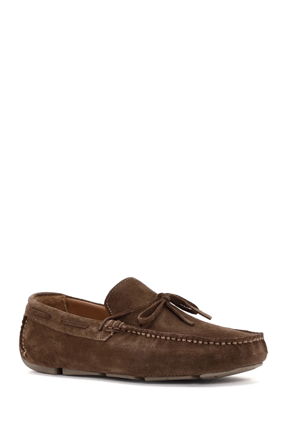 Erkek Vizon Süet Deri Loafer - Image 6