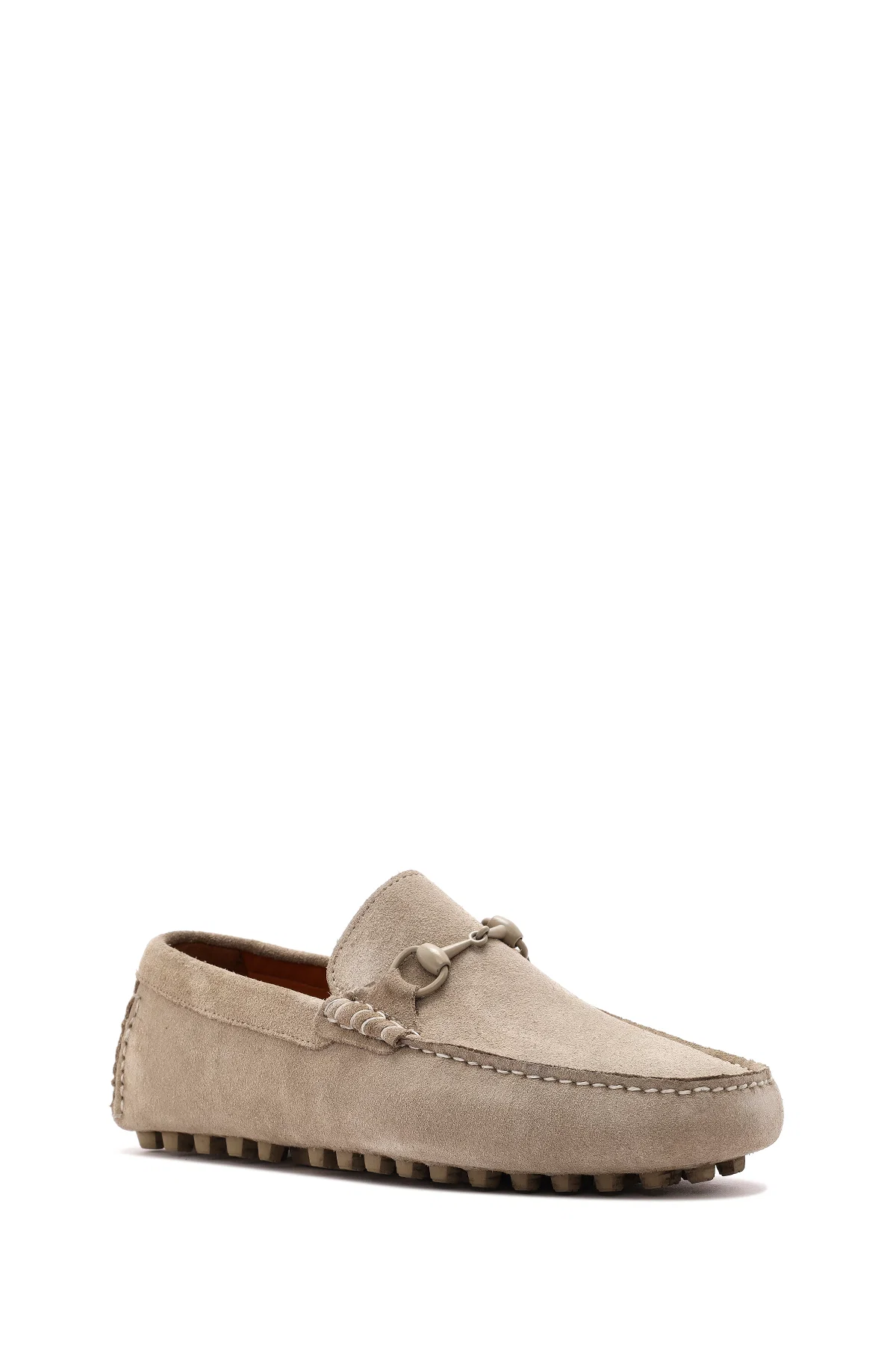 Erkek Vizon Süet Deri Loafer - Image 6