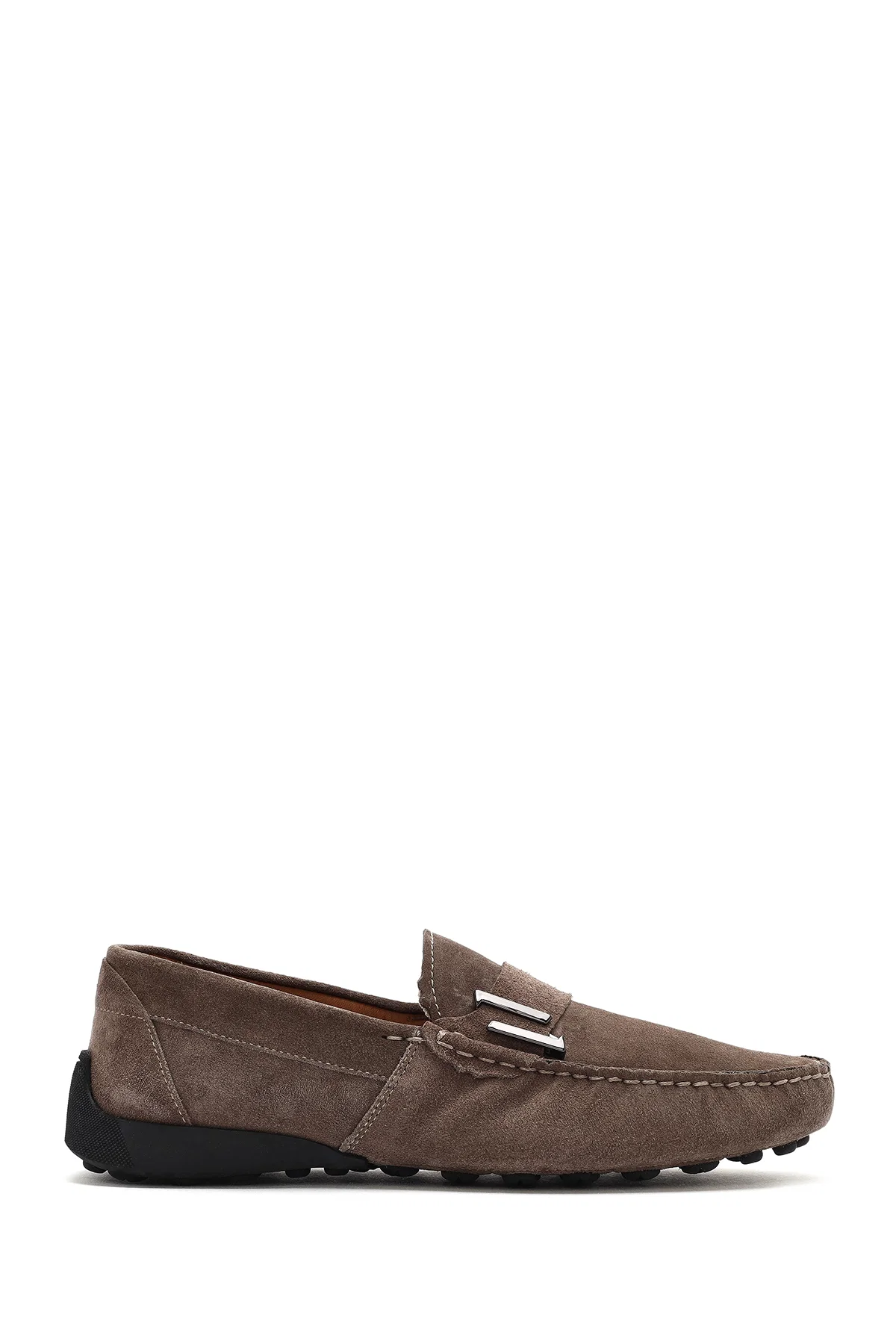 Erkek Vizon Süet Deri Loafer