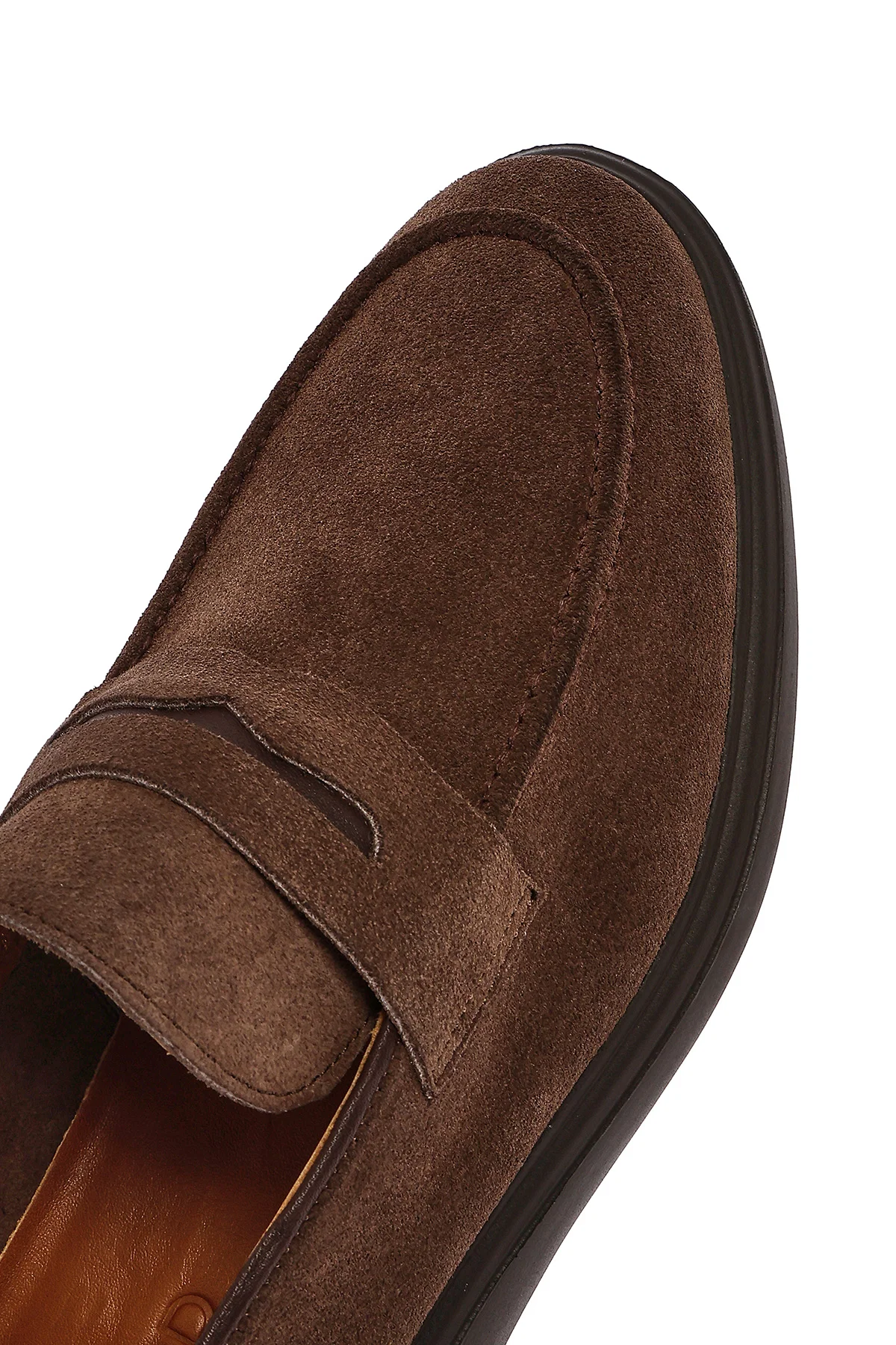 Erkek Vizon Süet Deri Loafer - Image 8