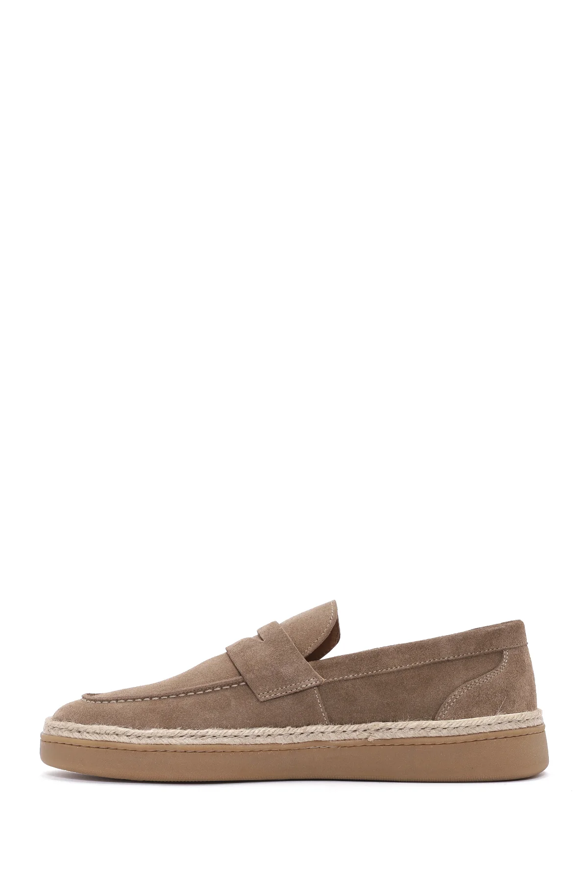 Erkek Vizon Süet Deri Loafer - Image 3