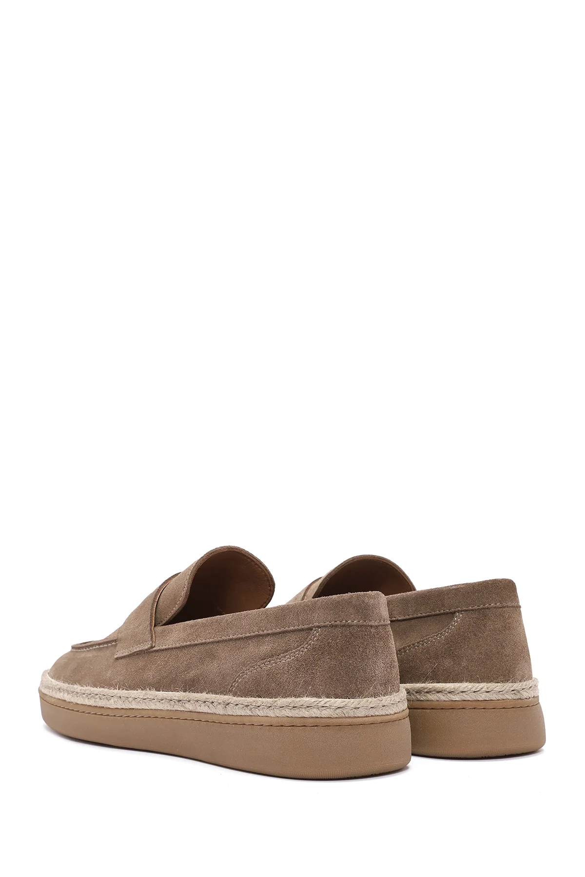 Erkek Vizon Süet Deri Loafer - Image 6