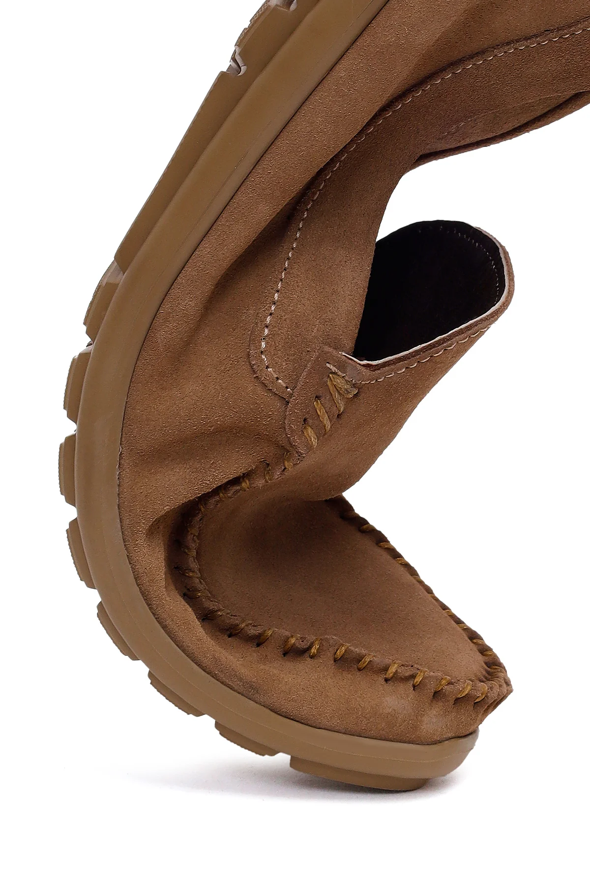Erkek Vizon Süet Deri Loafer - Image 10