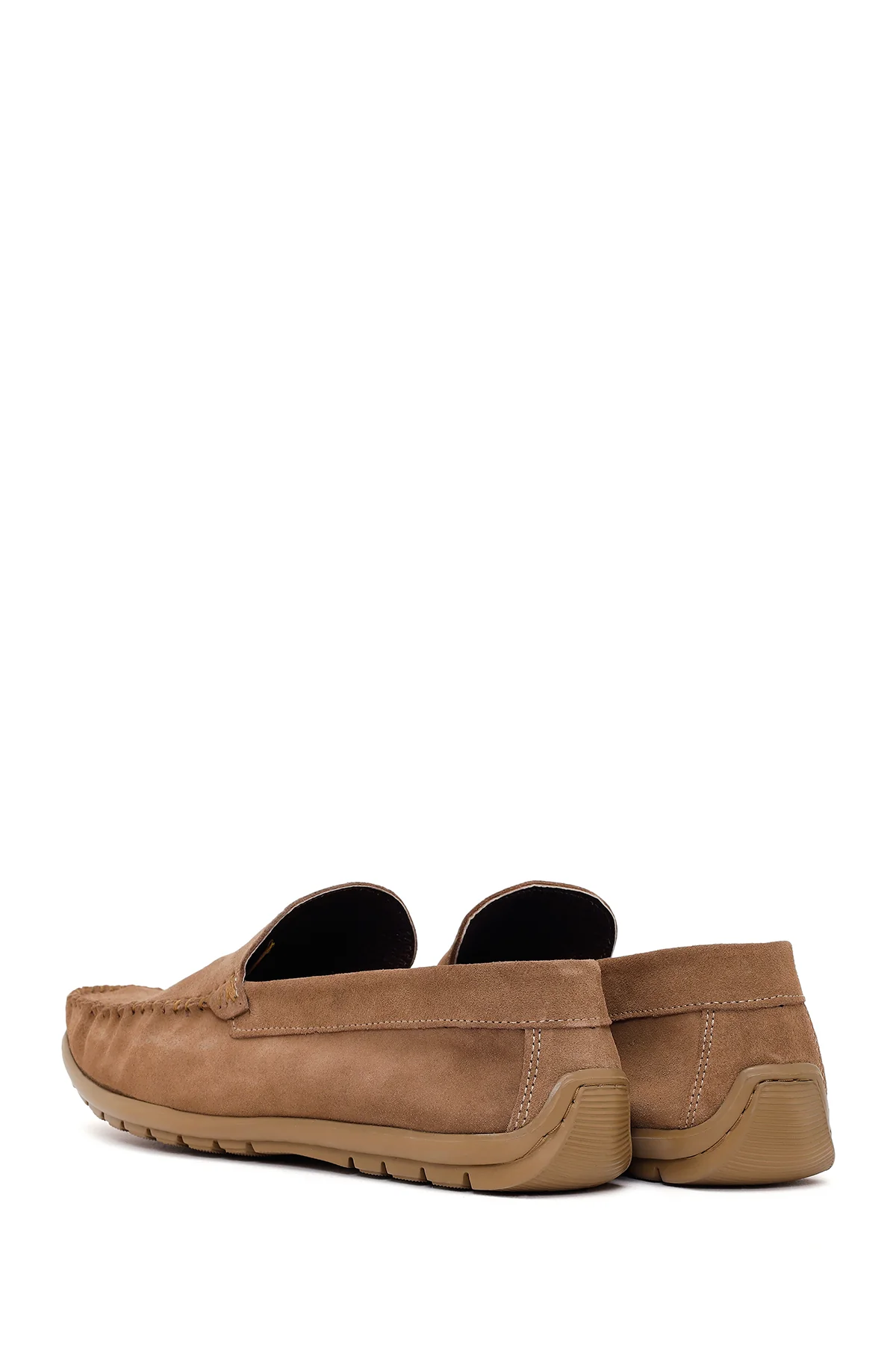 Erkek Vizon Süet Deri Loafer - Image 6