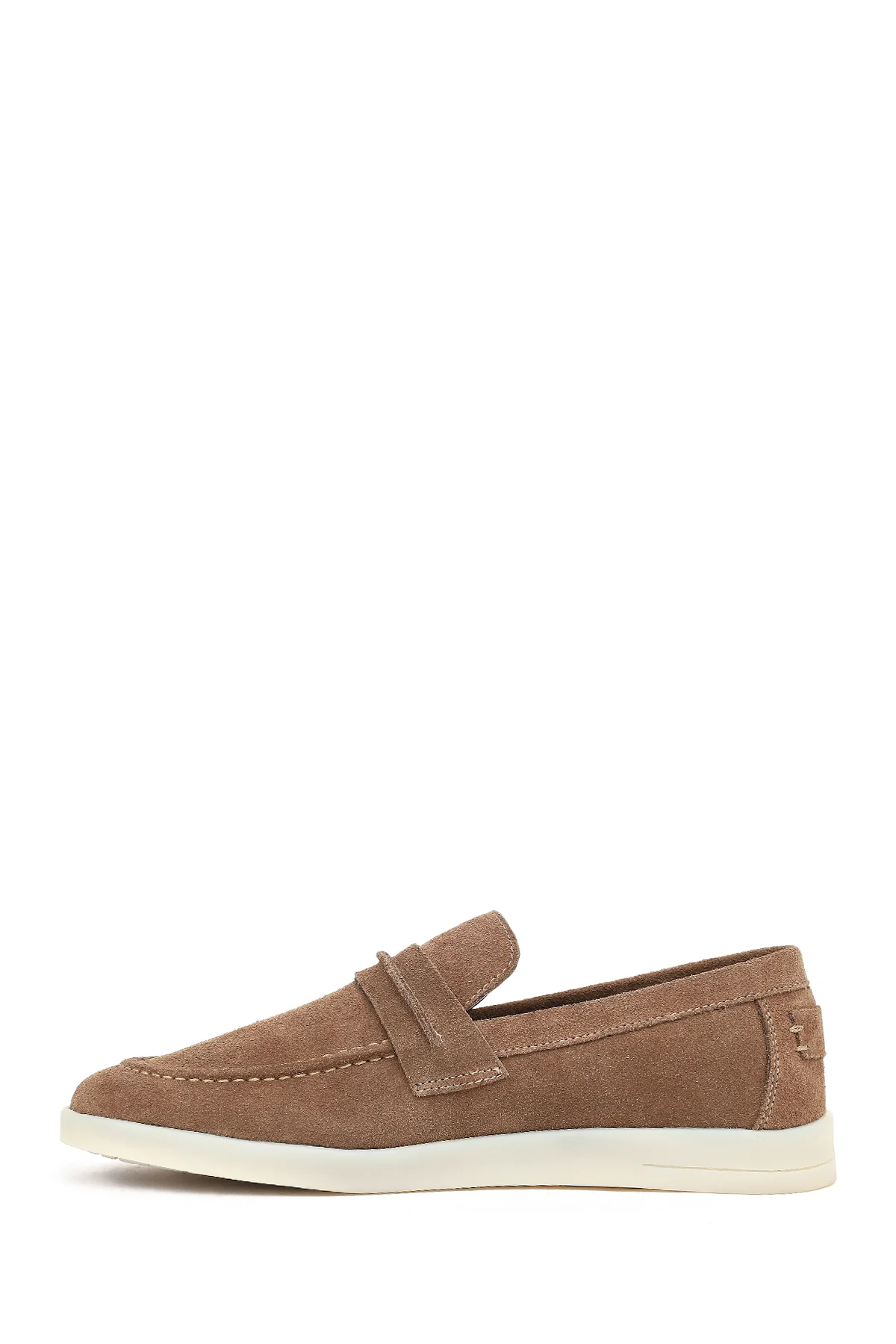 Erkek Vizon Süet Deri Loafer - Image 3