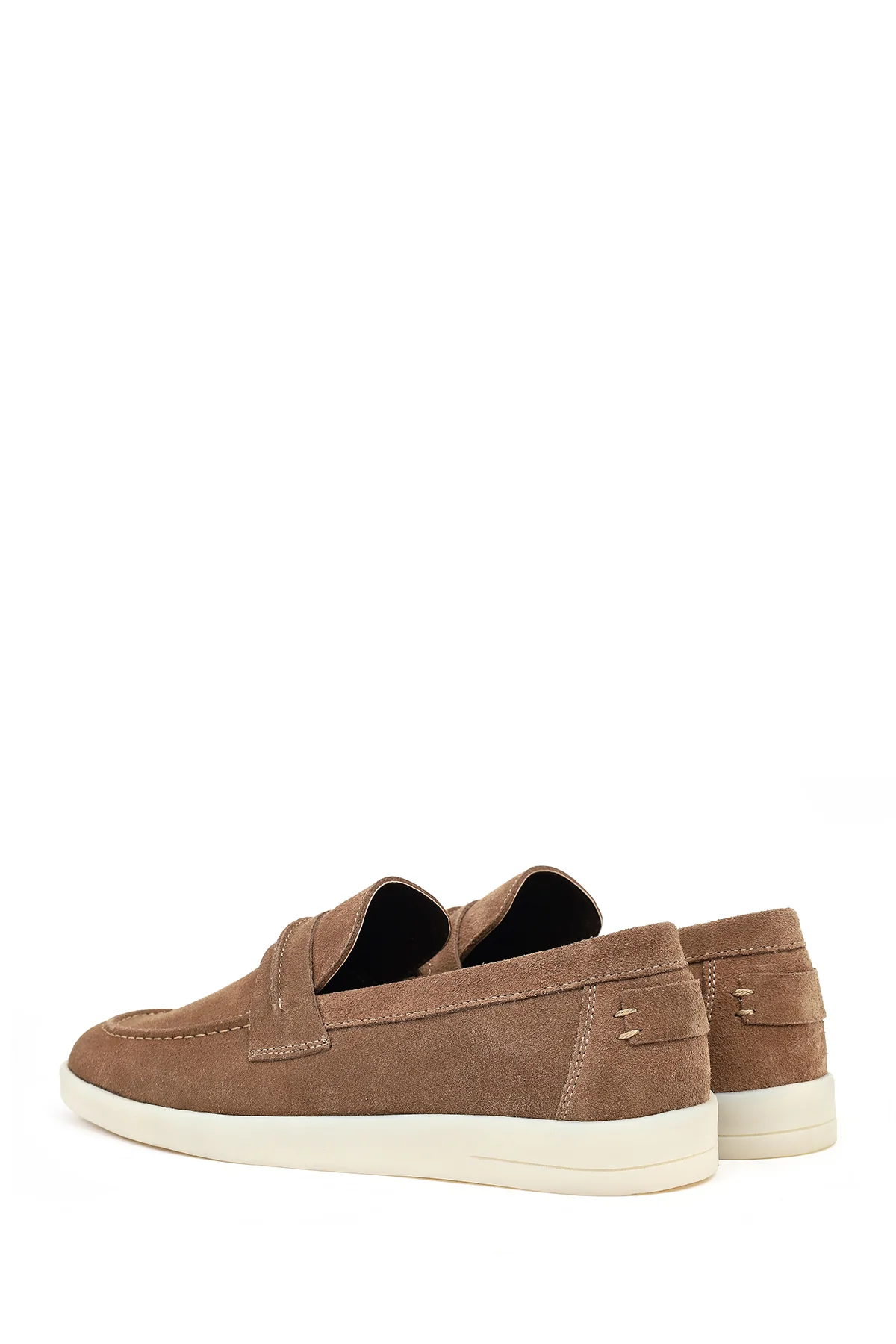 Erkek Vizon Süet Deri Loafer - Image 6