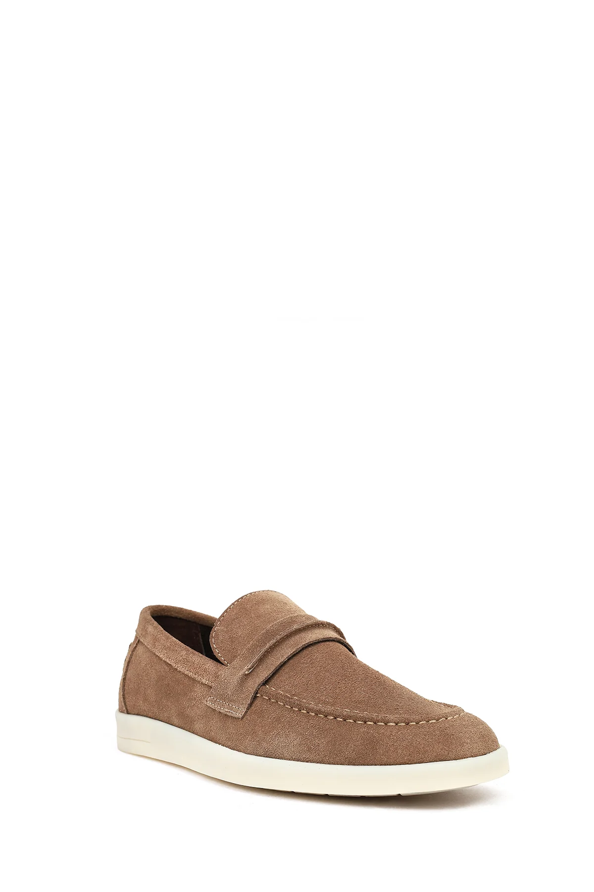 Erkek Vizon Süet Deri Loafer - Image 7