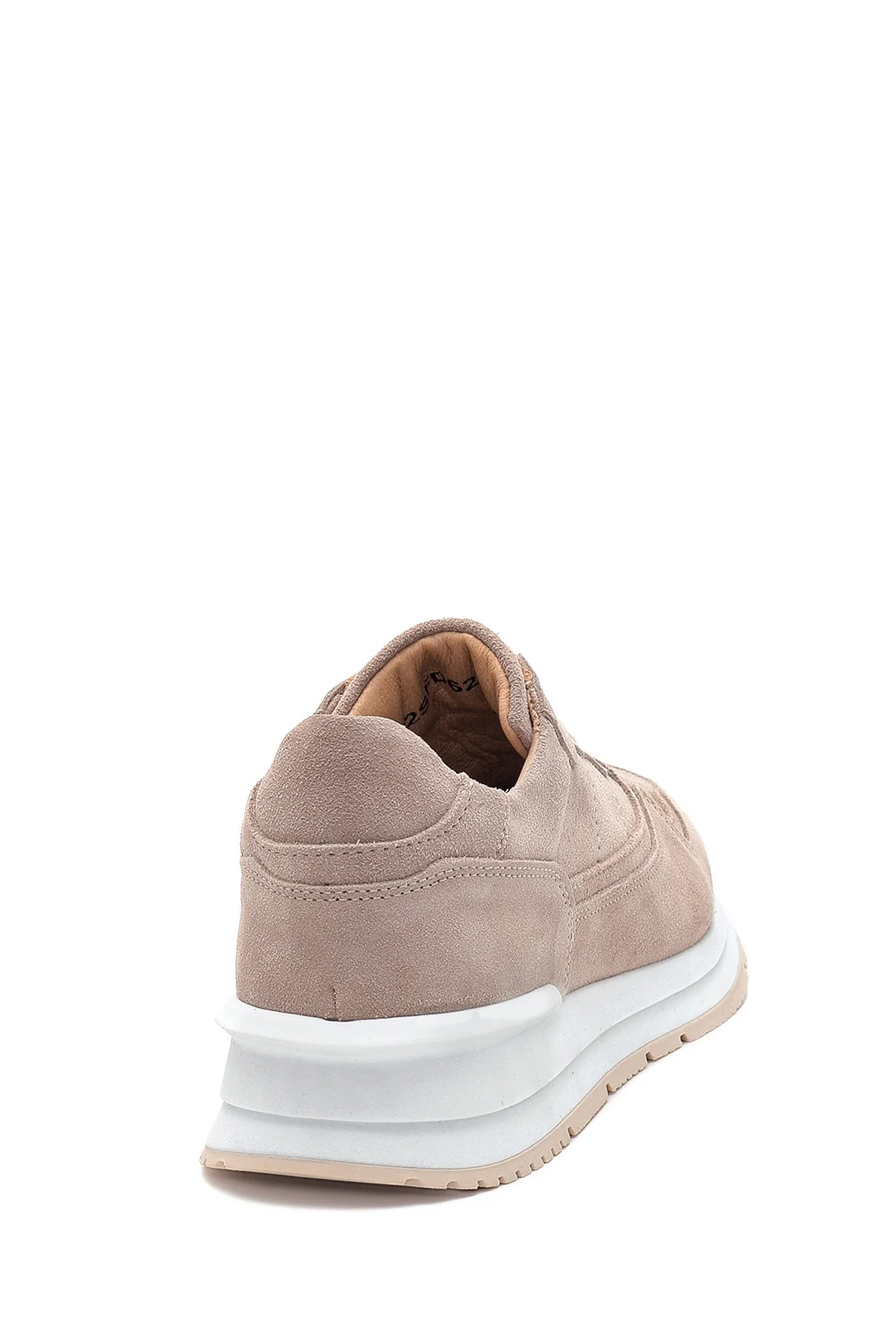 Erkek Vizon Süet Deri Sneaker - Image 7