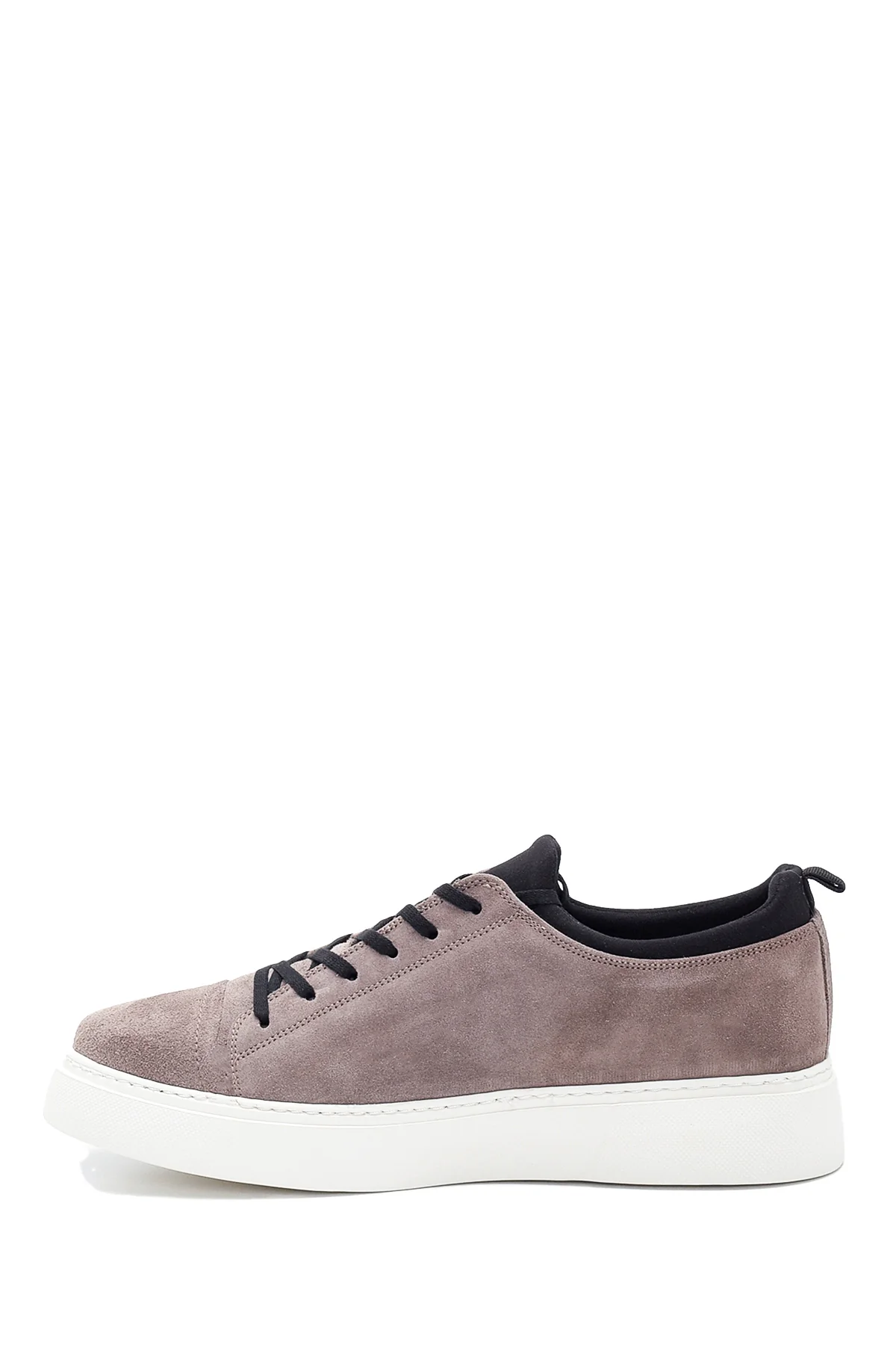 Erkek Vizon Süet Deri Sneaker - Image 2