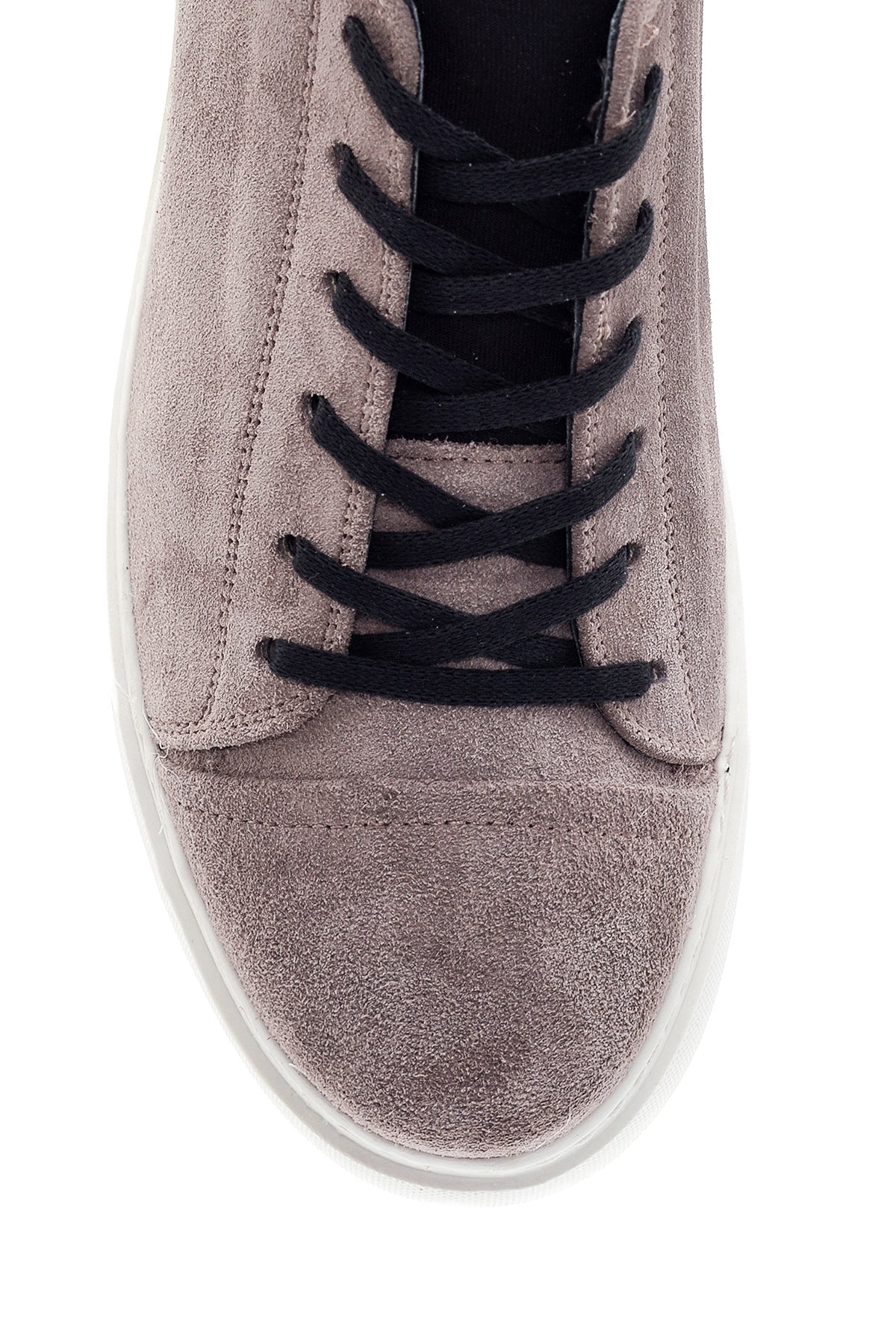 Erkek Vizon Süet Deri Sneaker - Image 6