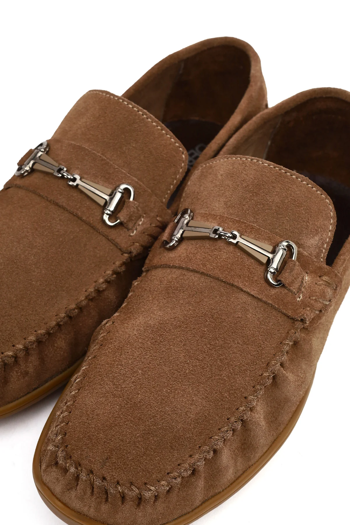 Erkek Vizon Tokalı Süet Deri Loafer - Image 10