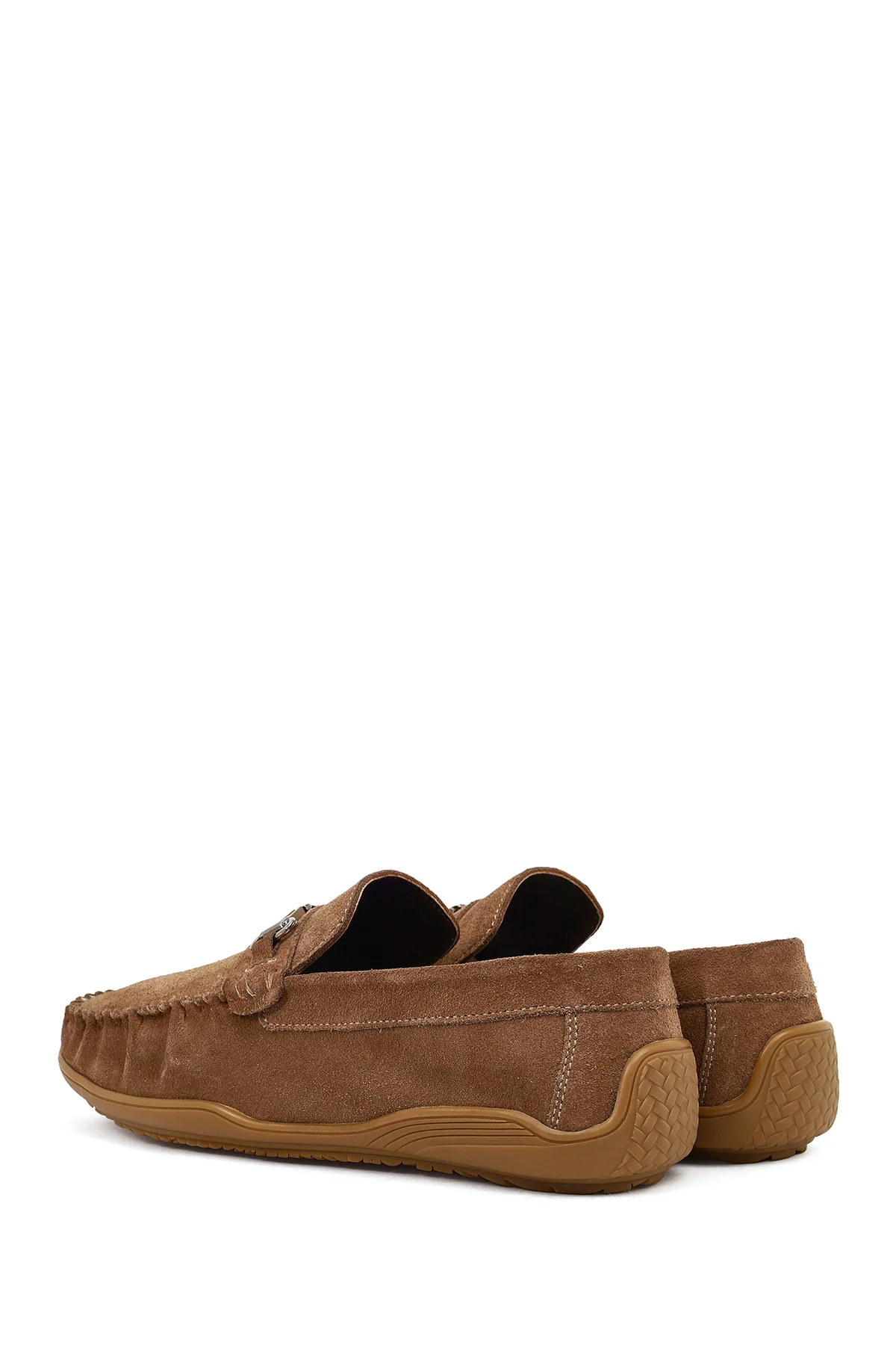 Erkek Vizon Tokalı Süet Deri Loafer - Image 6