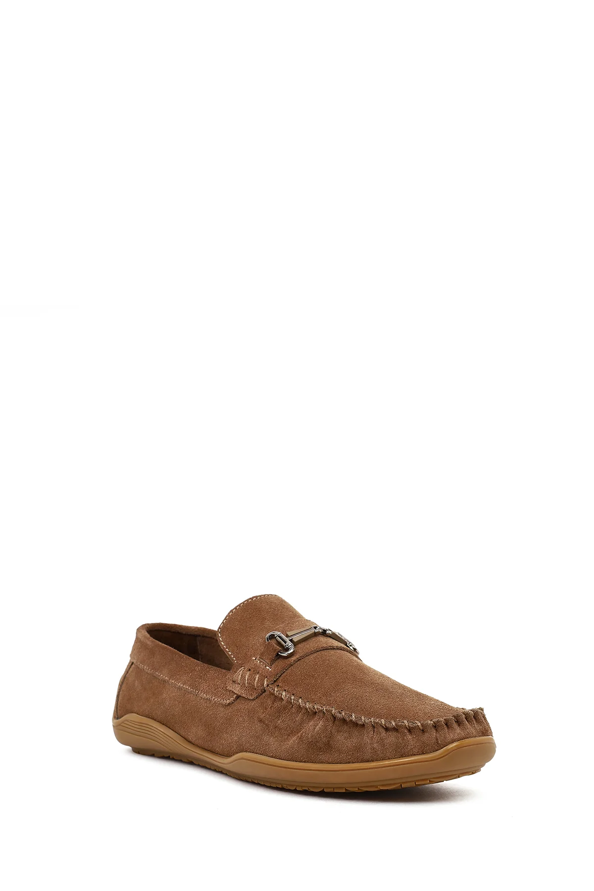 Erkek Vizon Tokalı Süet Deri Loafer - Image 7