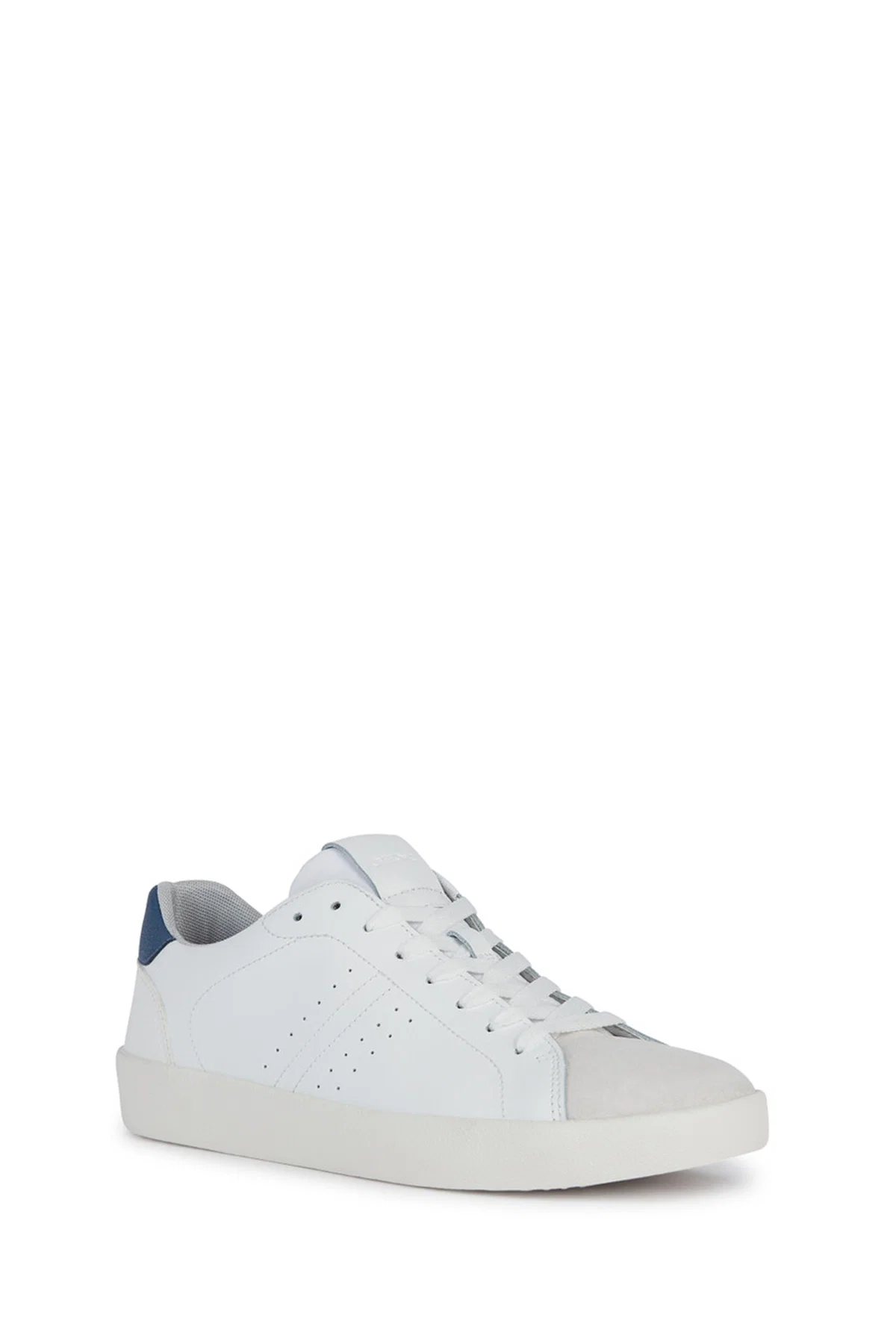 Geox Erkek Beyaz Bağcıklı Deri Sneaker - Image 2