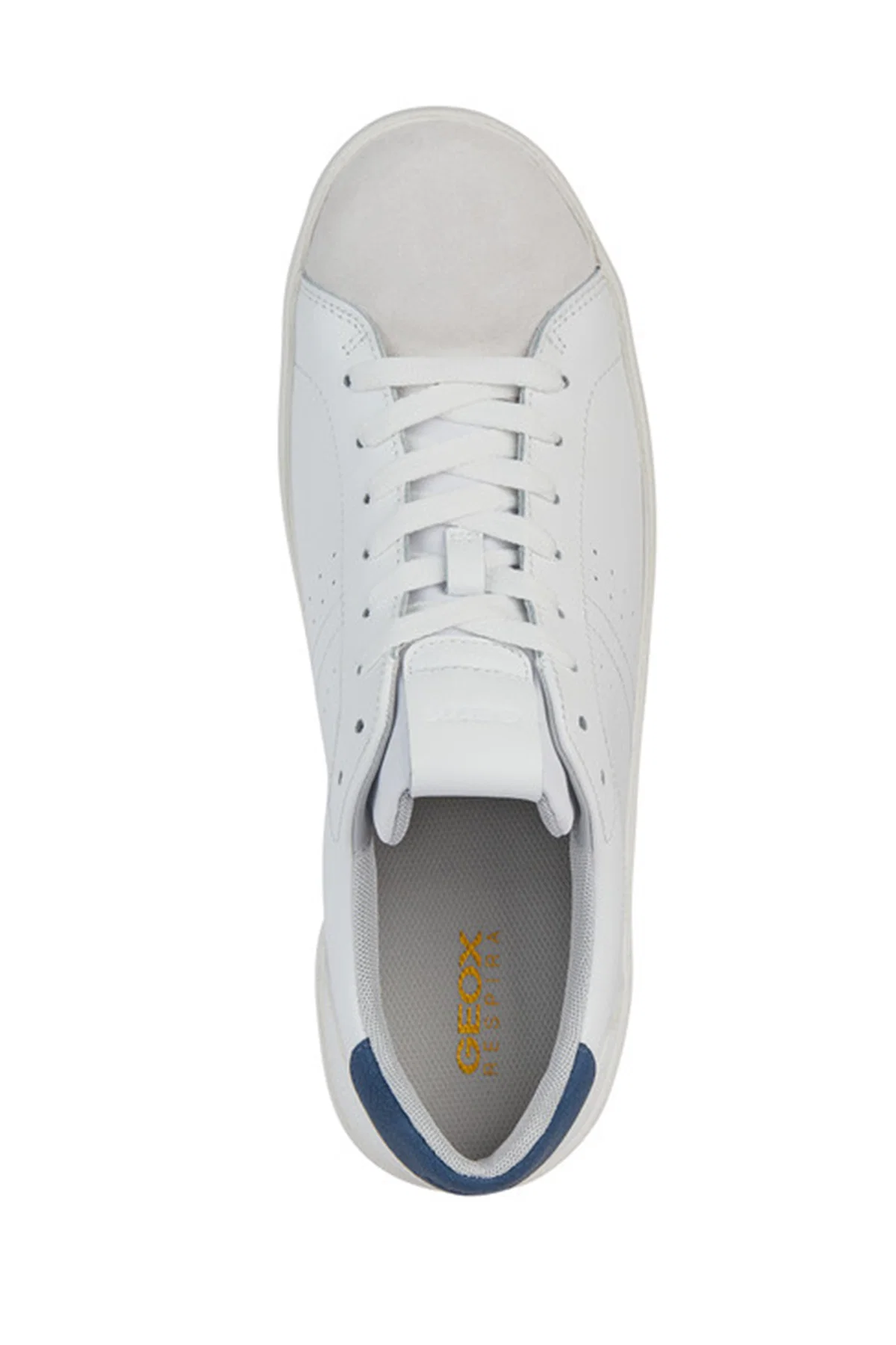 Geox Erkek Beyaz Bağcıklı Deri Sneaker - Image 5