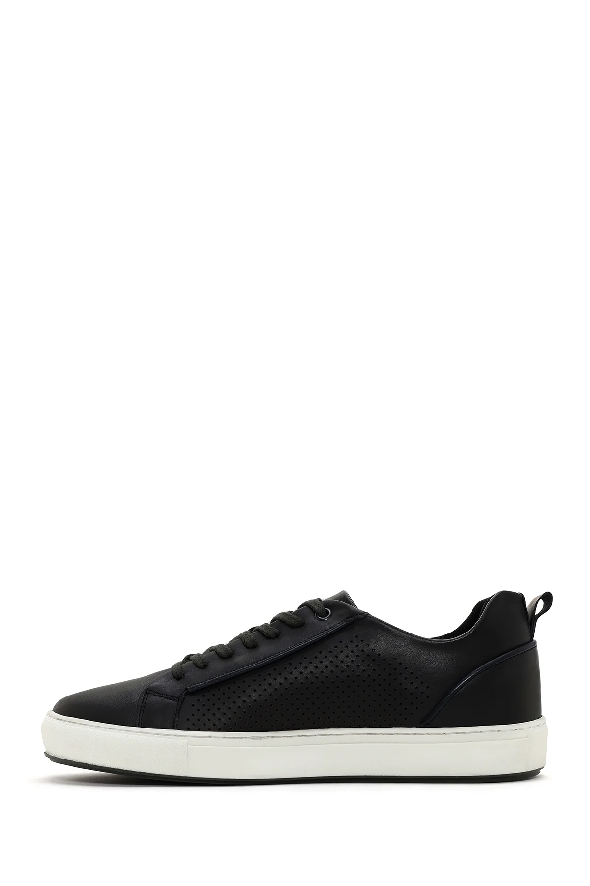 Erkek Yeşil Bağcıklı Deri Sneaker - Image 2