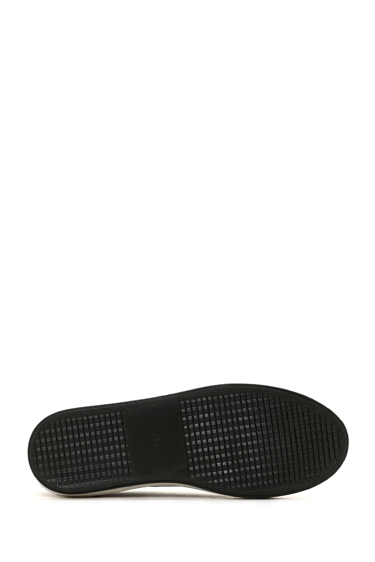 Erkek Yeşil Bağcıklı Deri Sneaker - Image 4
