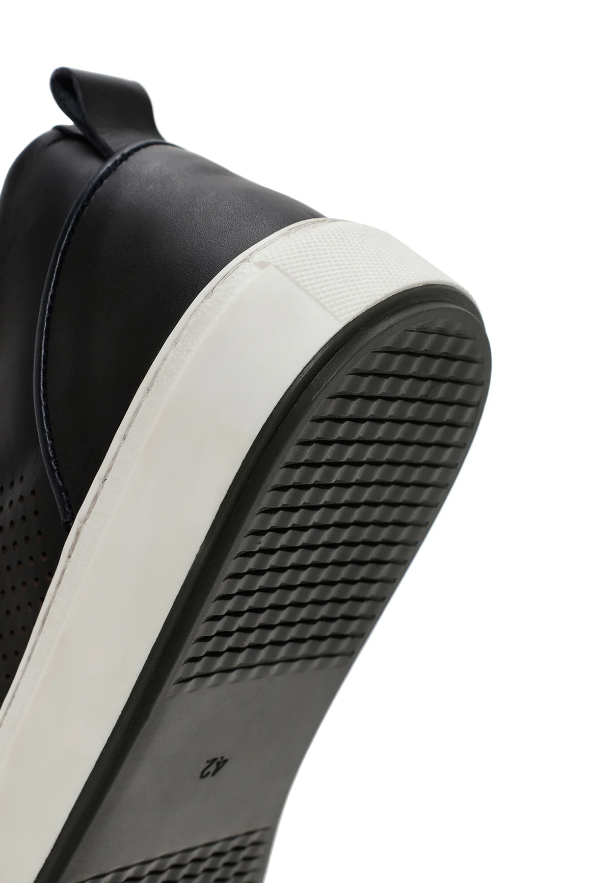 Erkek Yeşil Bağcıklı Deri Sneaker - Image 8