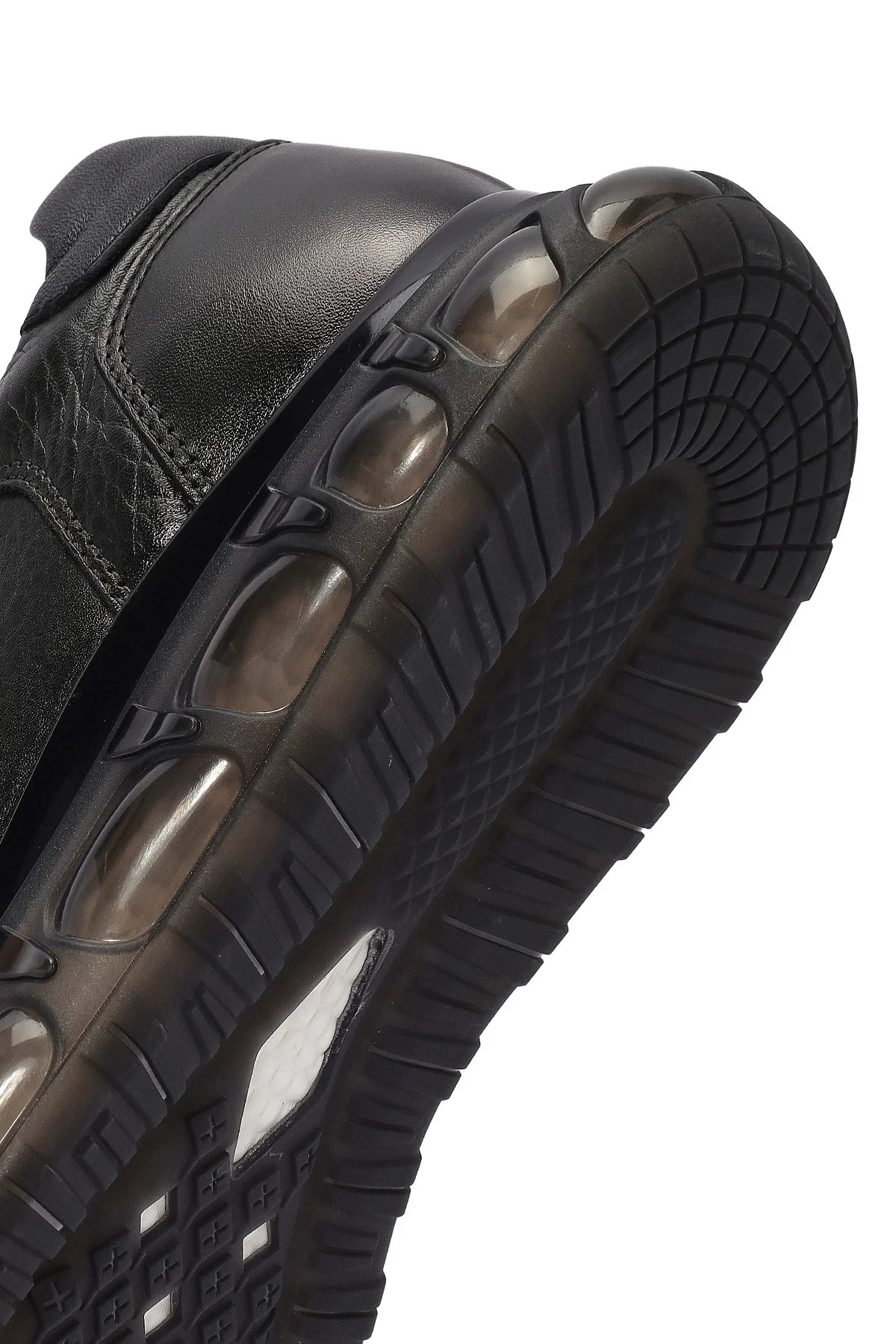 Erkek Yeşil Bağcıklı Deri Sneaker - Image 8