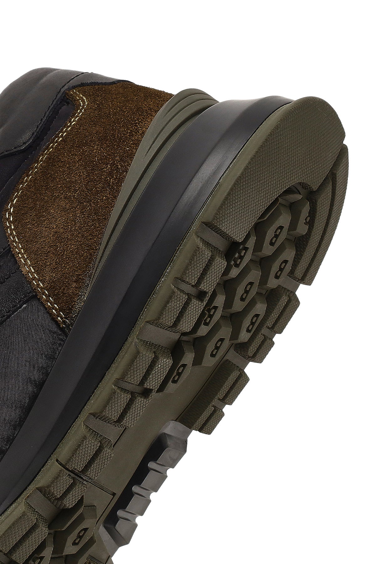 Erkek Yeşil Bağcıklı Deri Sneaker - Image 8