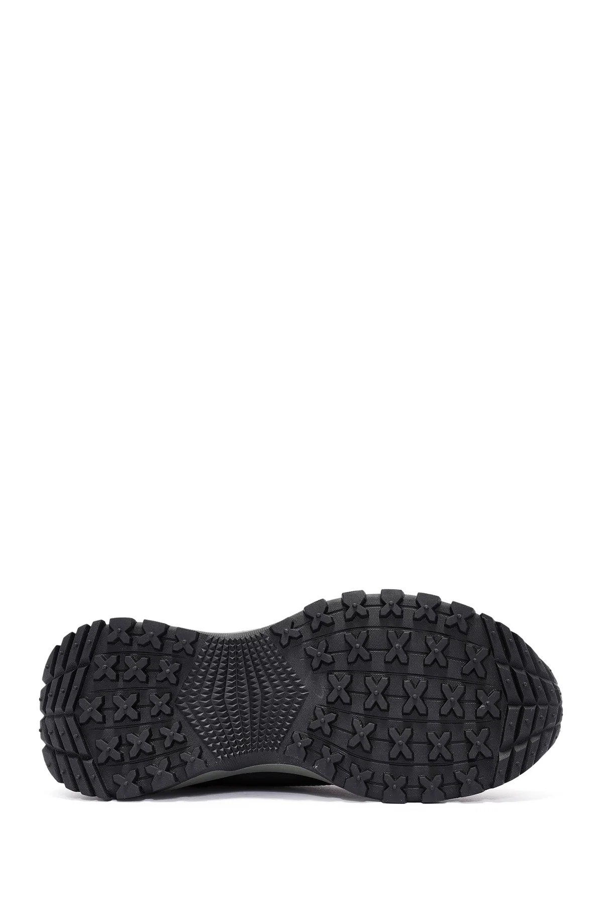 Erkek Yeşil Bağcıklı Nubuk Deri Sneaker - Image 4