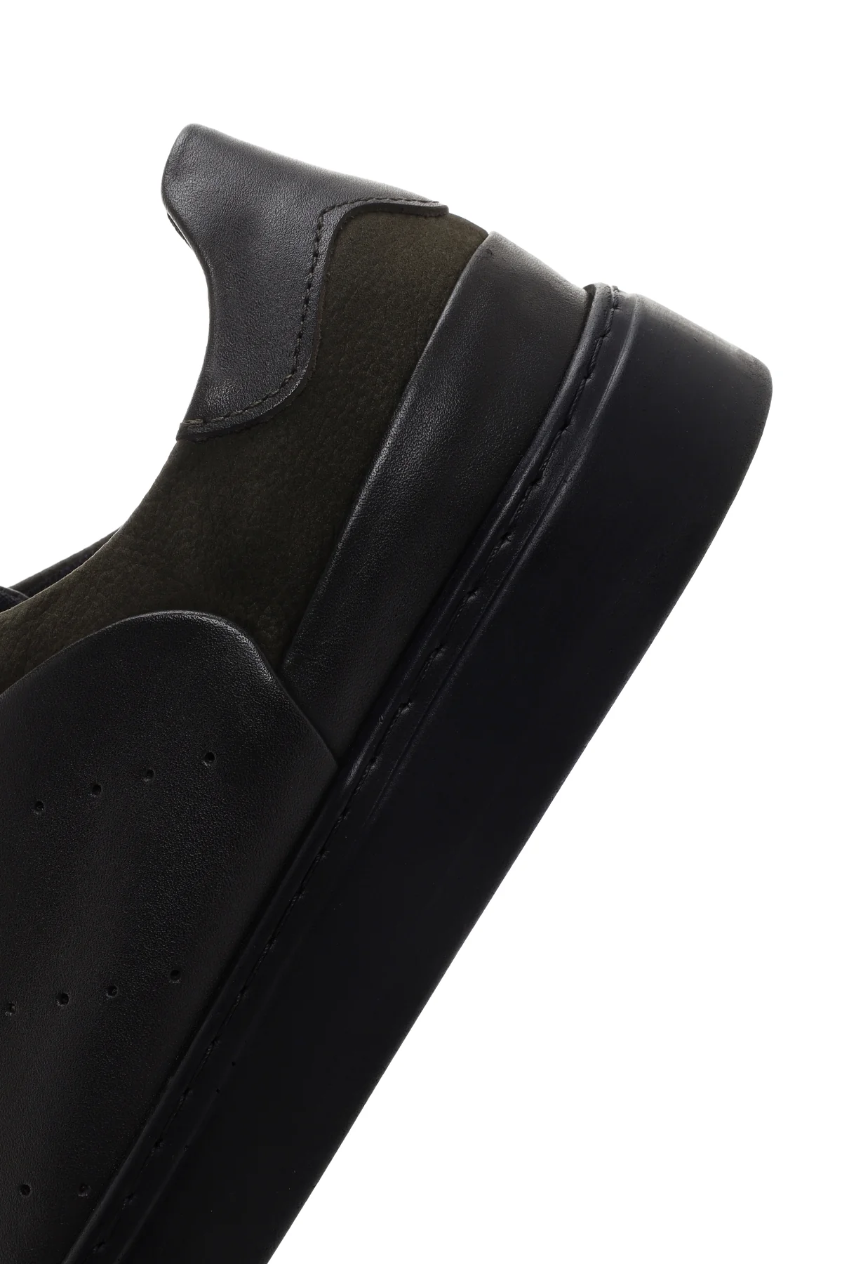 Erkek Yeşil  Deri Sneaker - Image 7