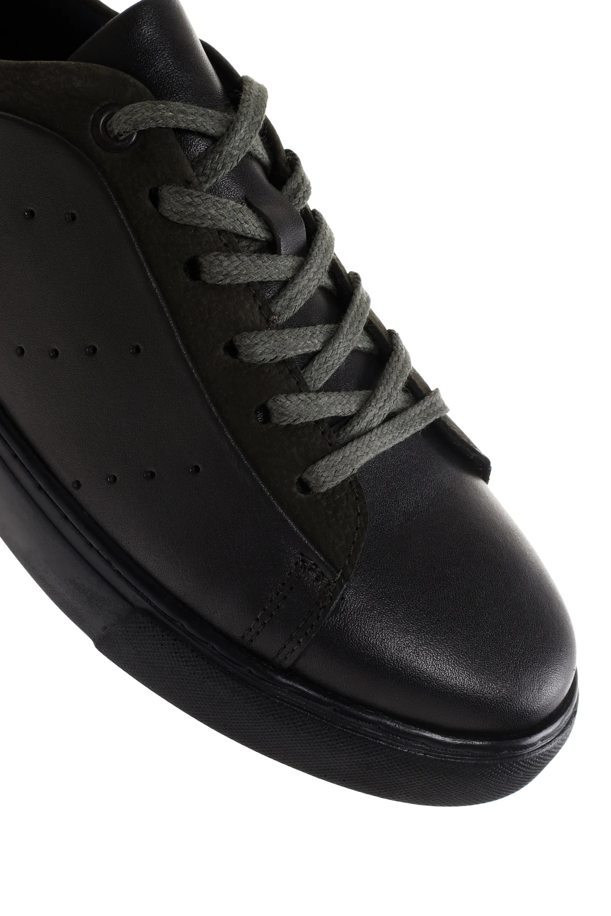 Erkek Yeşil  Deri Sneaker - Image 9