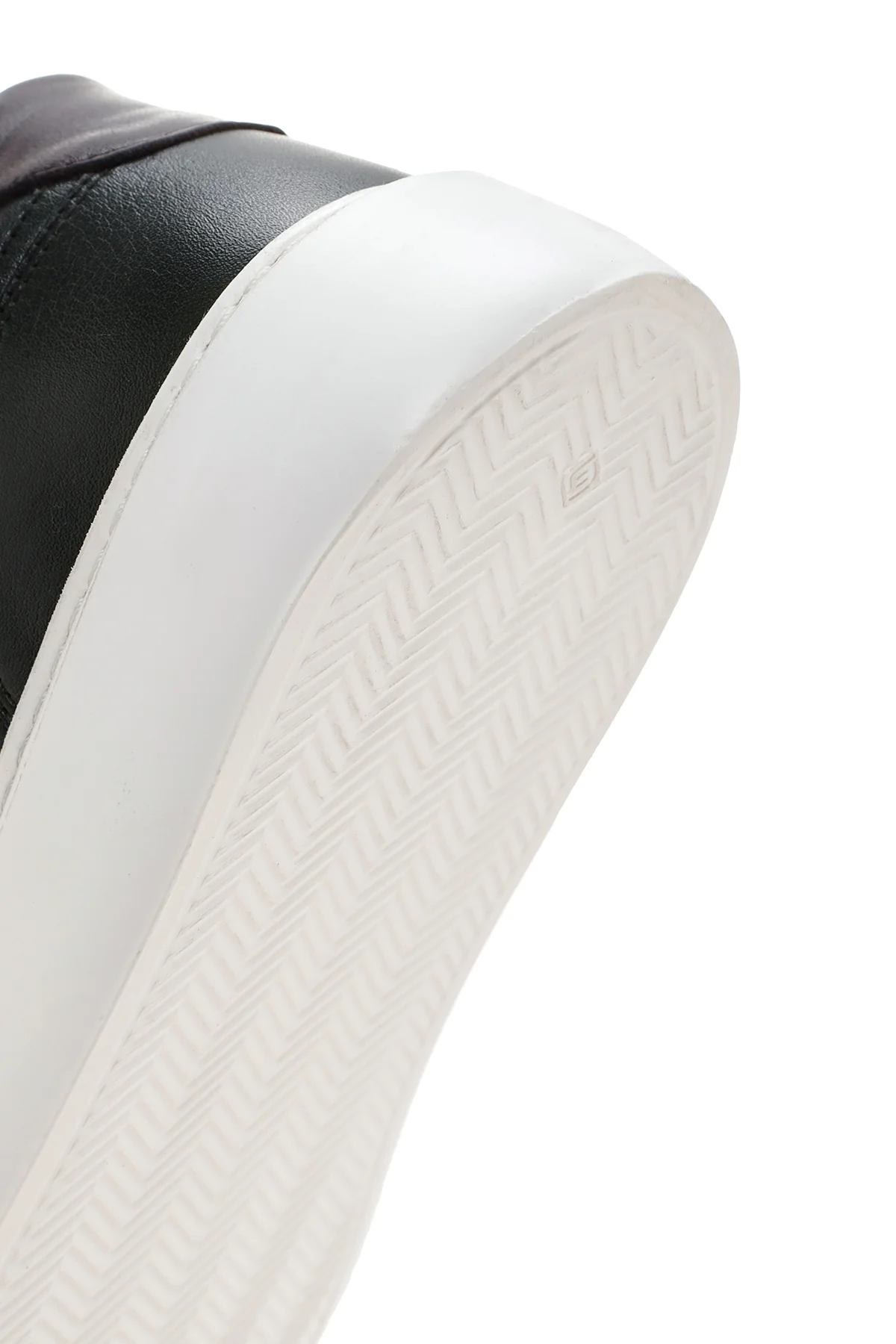Erkek Yeşil Kalın Tabanlı Bağcıklı Deri Sneaker - Image 8