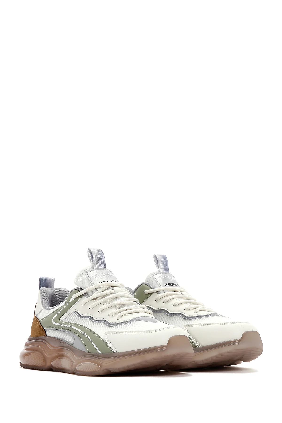 Erkek Yeşil Kalın Tabanlı Sneaker - Image 3