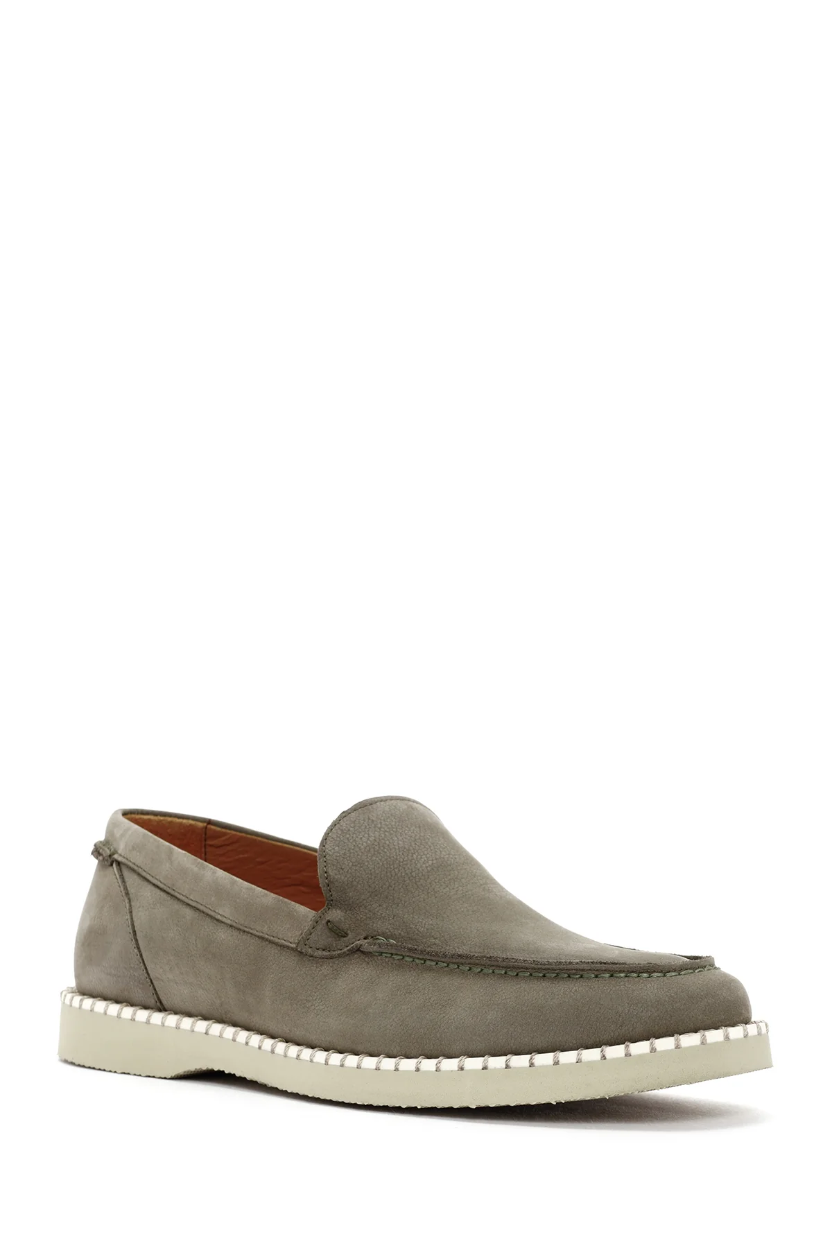 Erkek Yeşil Nubuk Deri Casual Loafer - Image 6