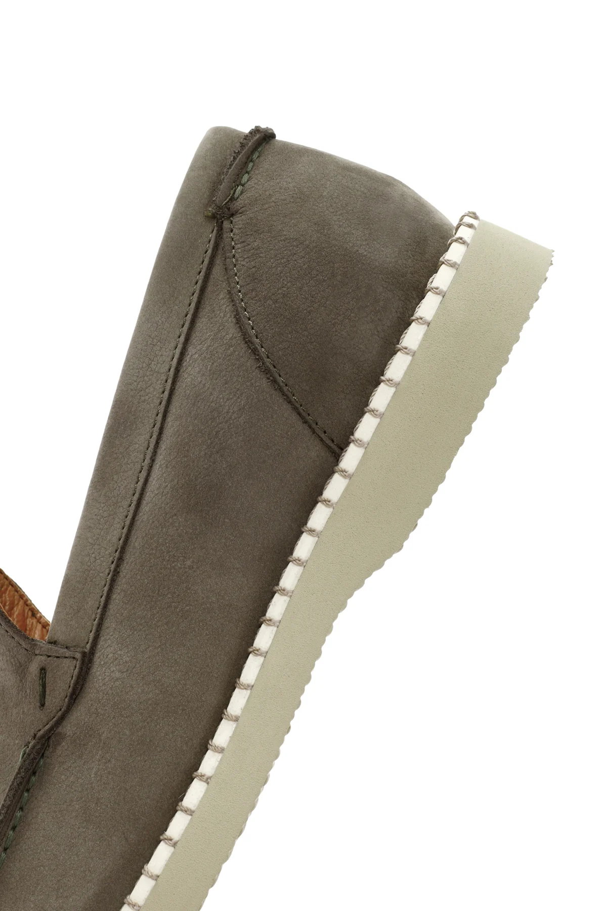 Erkek Yeşil Nubuk Deri Casual Loafer - Image 8