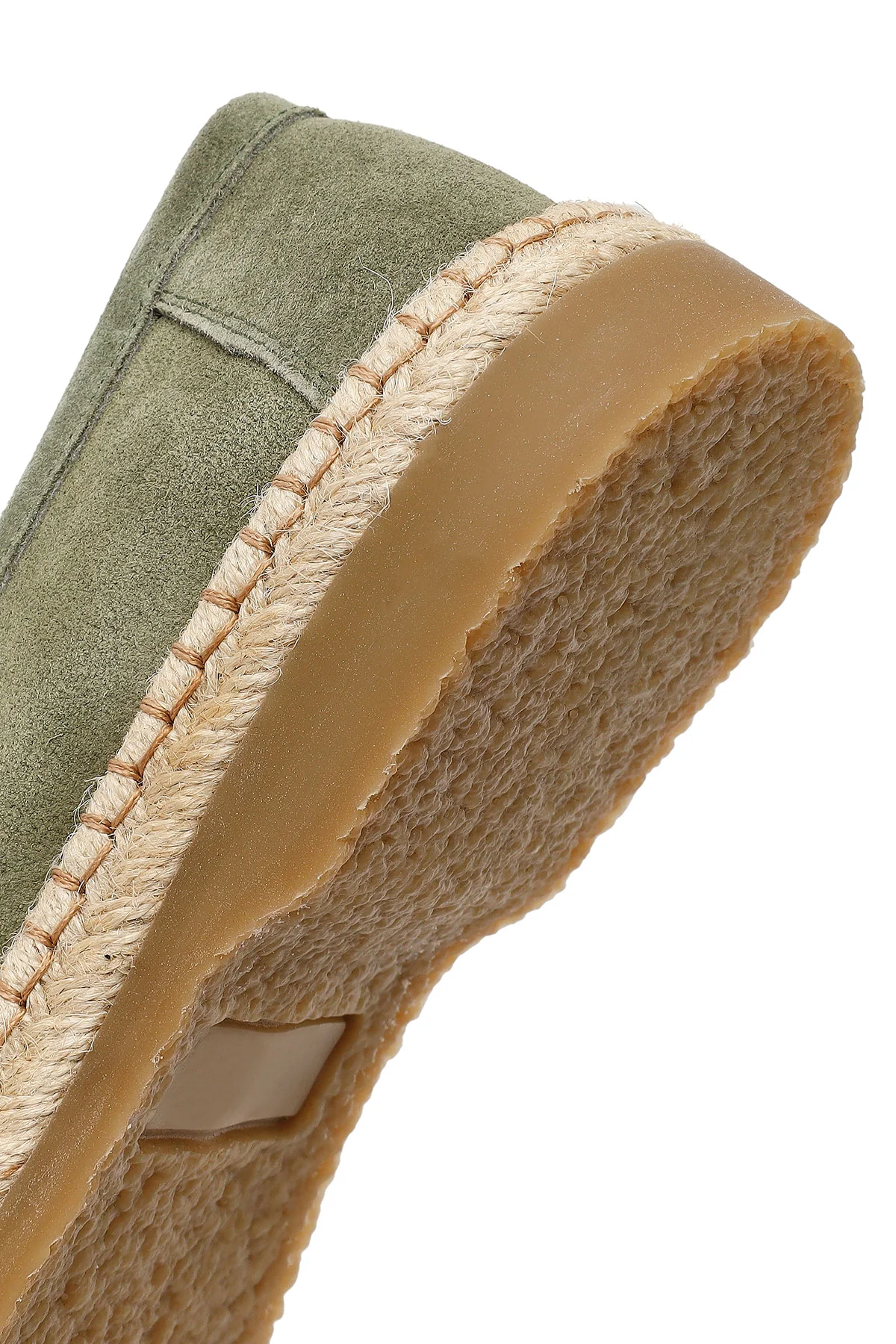 Erkek Yeşil Süet Deri Casual Loafer - Image 8
